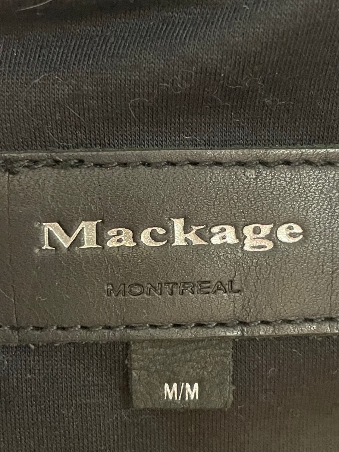 Mackage 맥케이지 램스킨 후디드 사선 라이더 재킷 상품이미지4