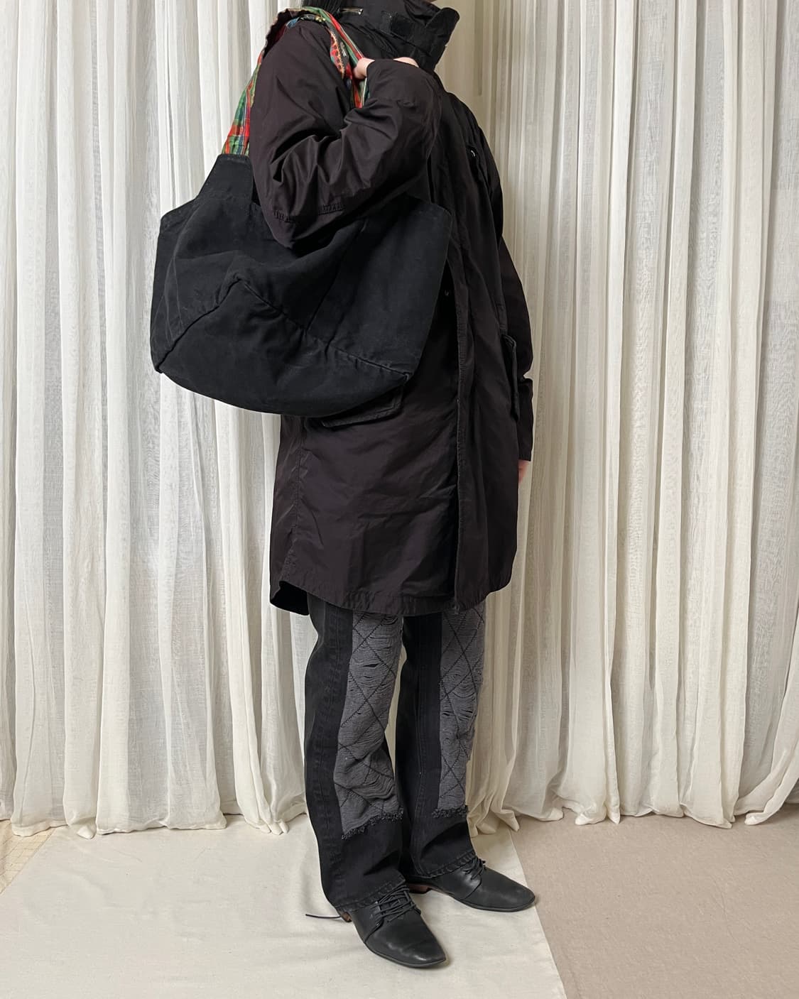 꼼데가르송 린넨코튼 캔버스 토트백 comme des garcons 상품이미지8