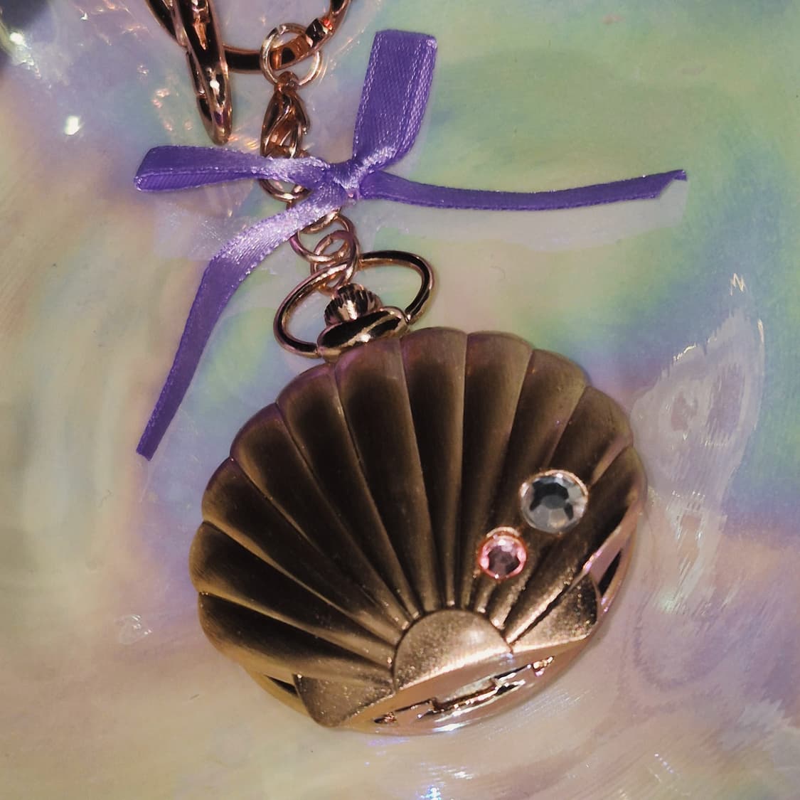 00s 스위머 로즈 골드 대왕 조개 시계 목걸이 상품이미지7