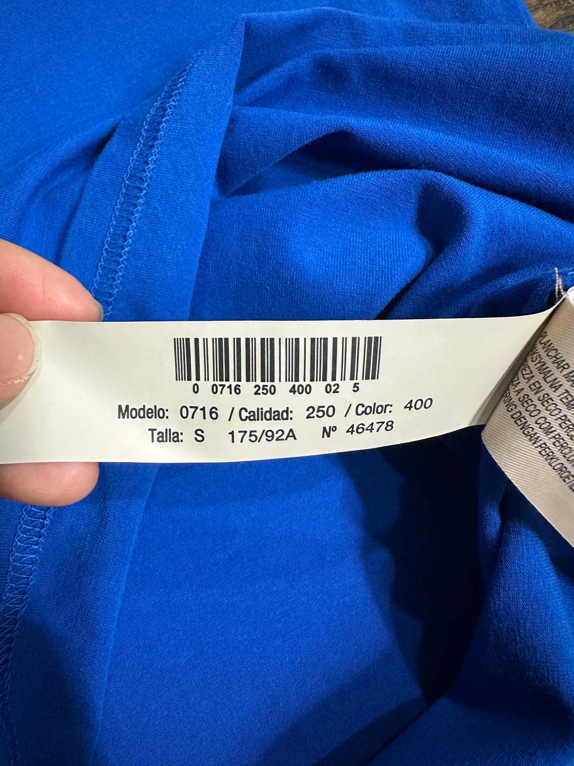 Massimo Dutti 코발트블루 반팔 카라티 95 상품이미지8