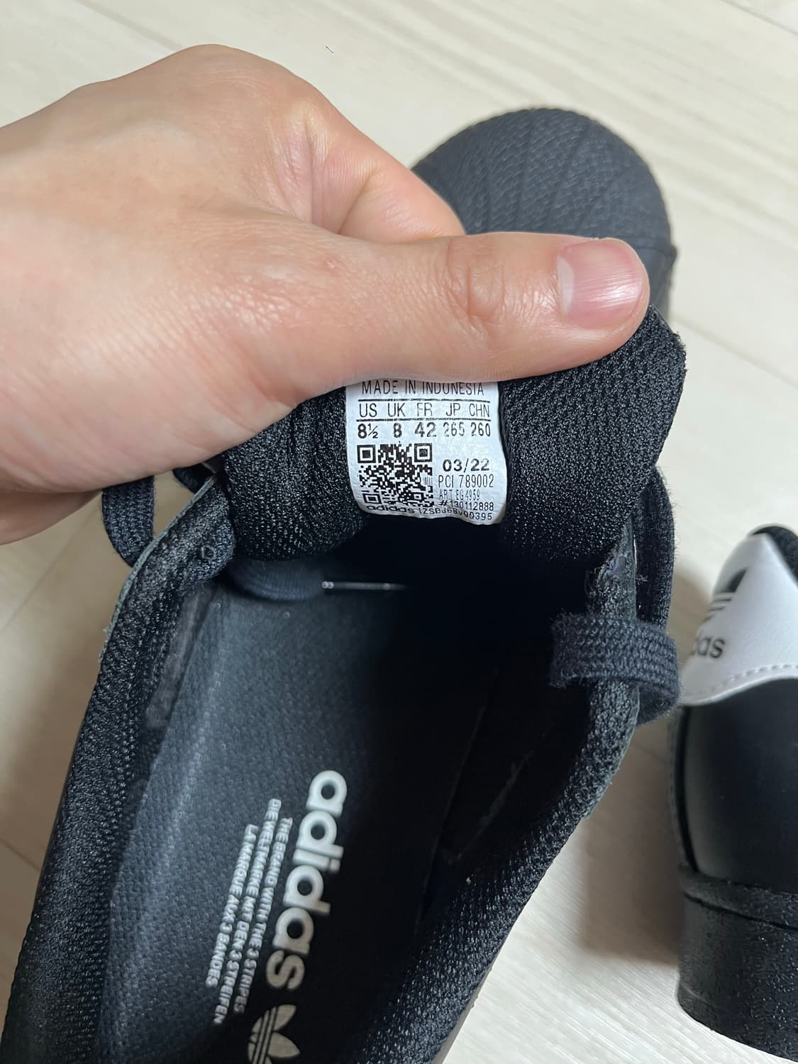 [아디다스] 슈퍼스타 코어 블랙 화이트_265 상품이미지10