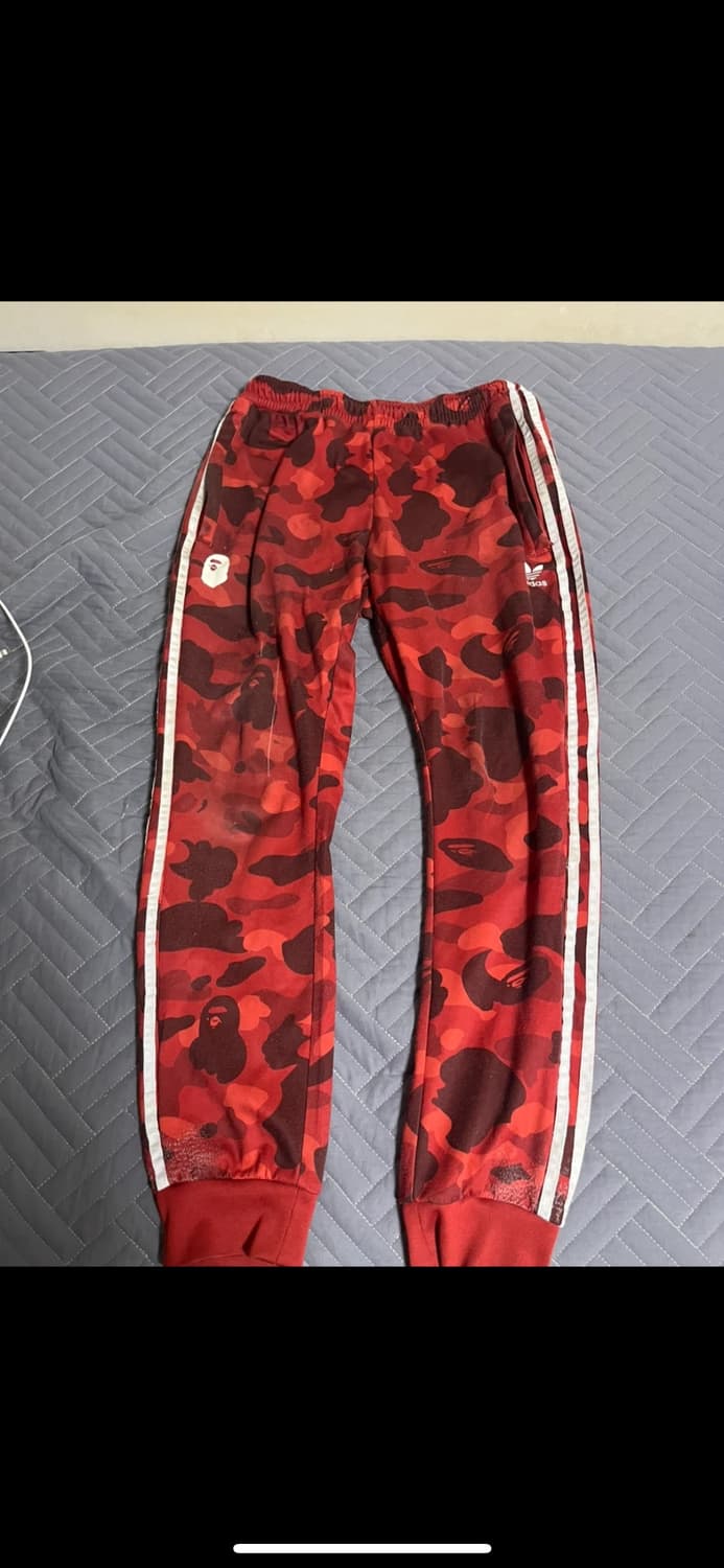베이프 아디다스 카모 적계 트랙팬츠 S 상품이미지1