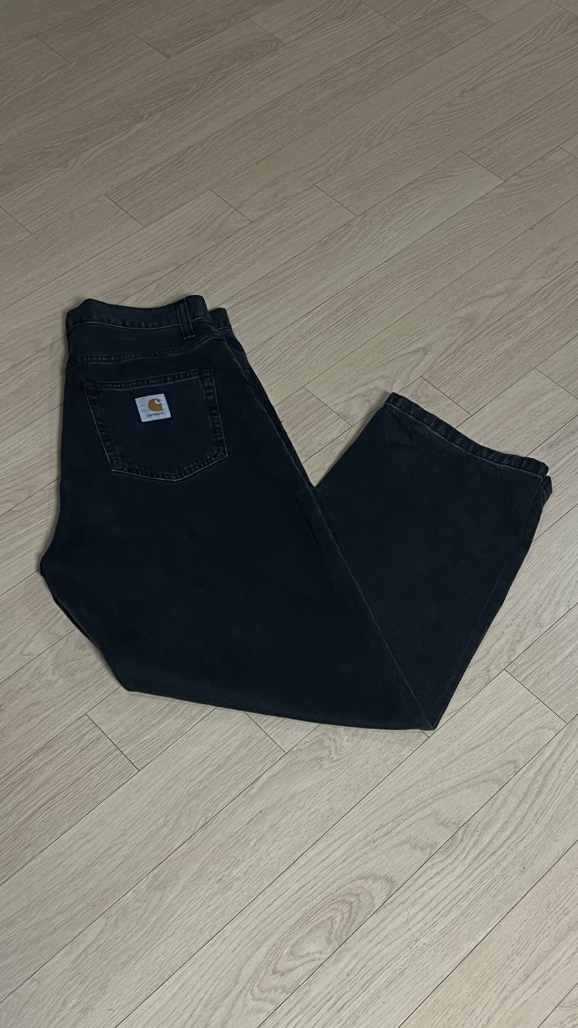 칼하트윕 랜든 팬츠 워시드 블랙 상품이미지1