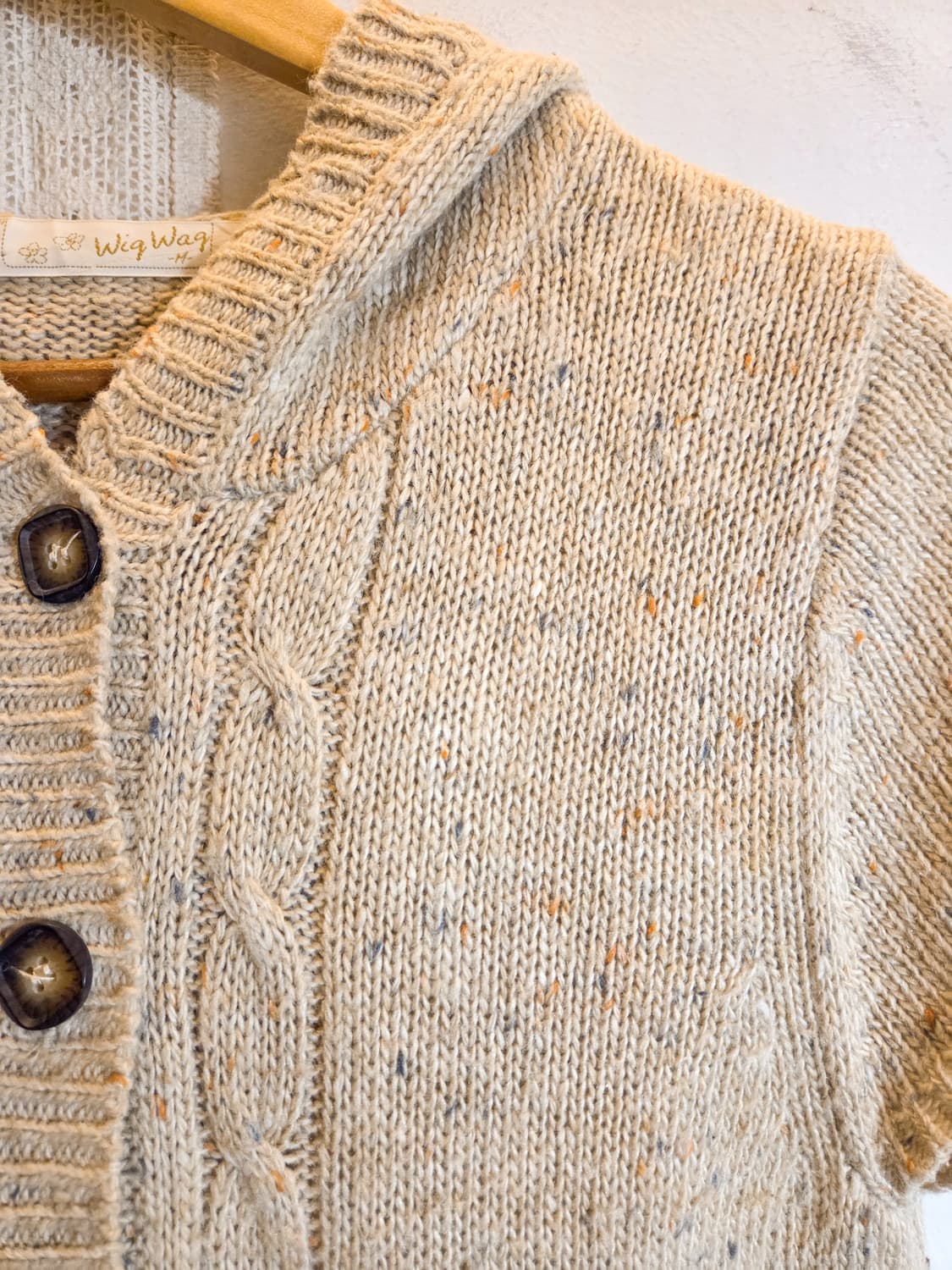 보카시 반팔 후드 가디건 상품이미지3