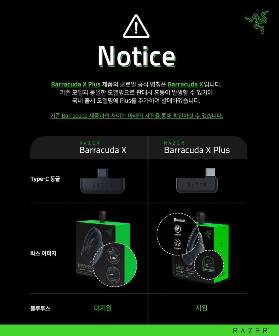 [정발/미개봉] 레이저 바라쿠다 X Plus 머큐리 무선 헤드셋 상품이미지4