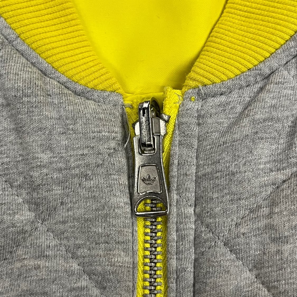 [정품/100] 아디다스 양면 퀼팅 자켓 회색 노란색 b16 상품이미지6