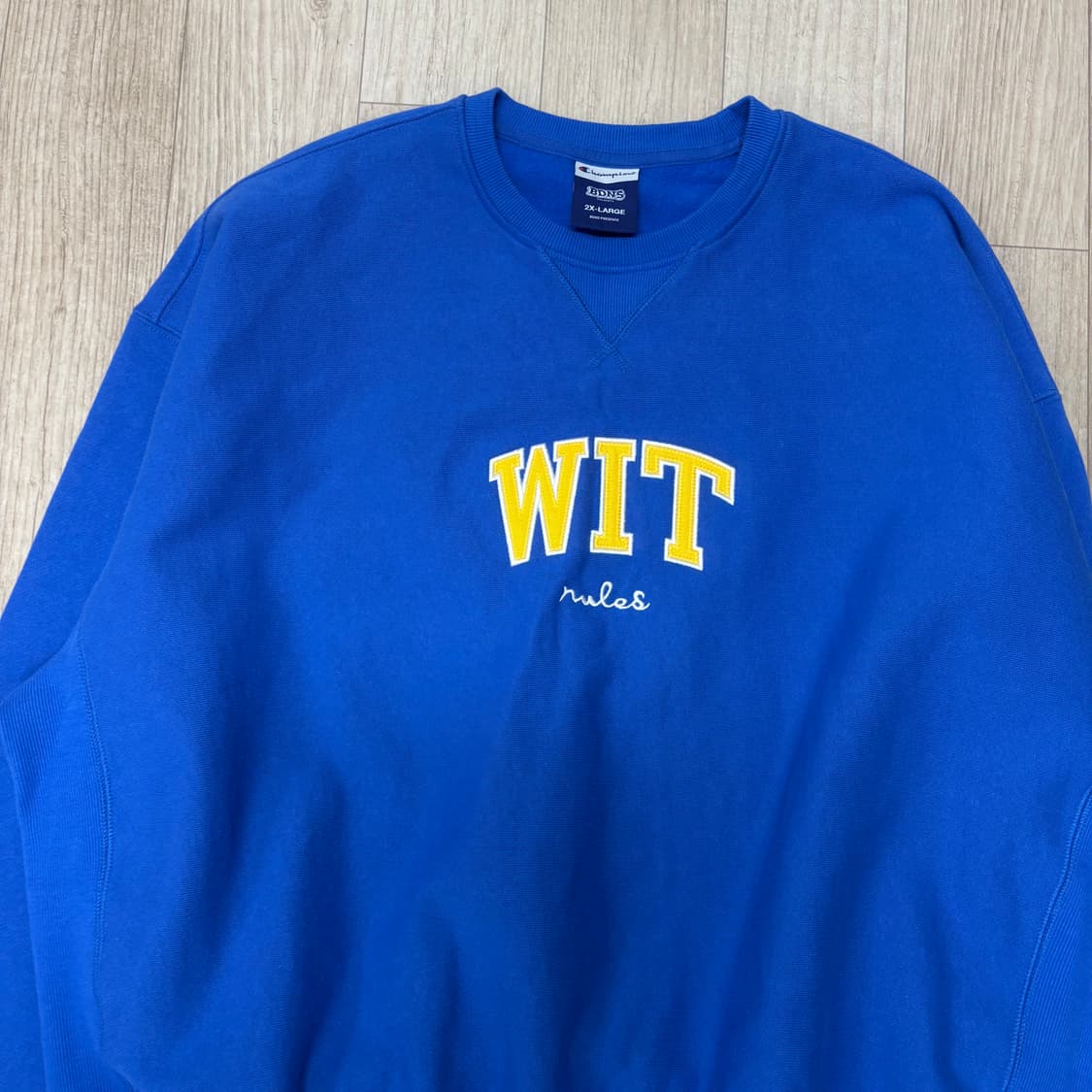 빠더너스x챔피온 콜라보 WIT 맨투맨 거의새것 상품이미지4