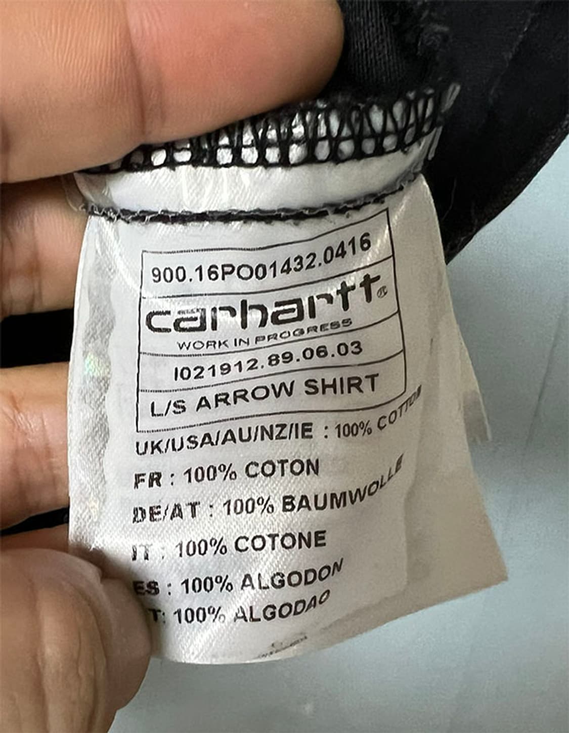 칼하트 윕 L/S 어로우 남자셔츠 춘추 포켓 L 100 상품이미지6