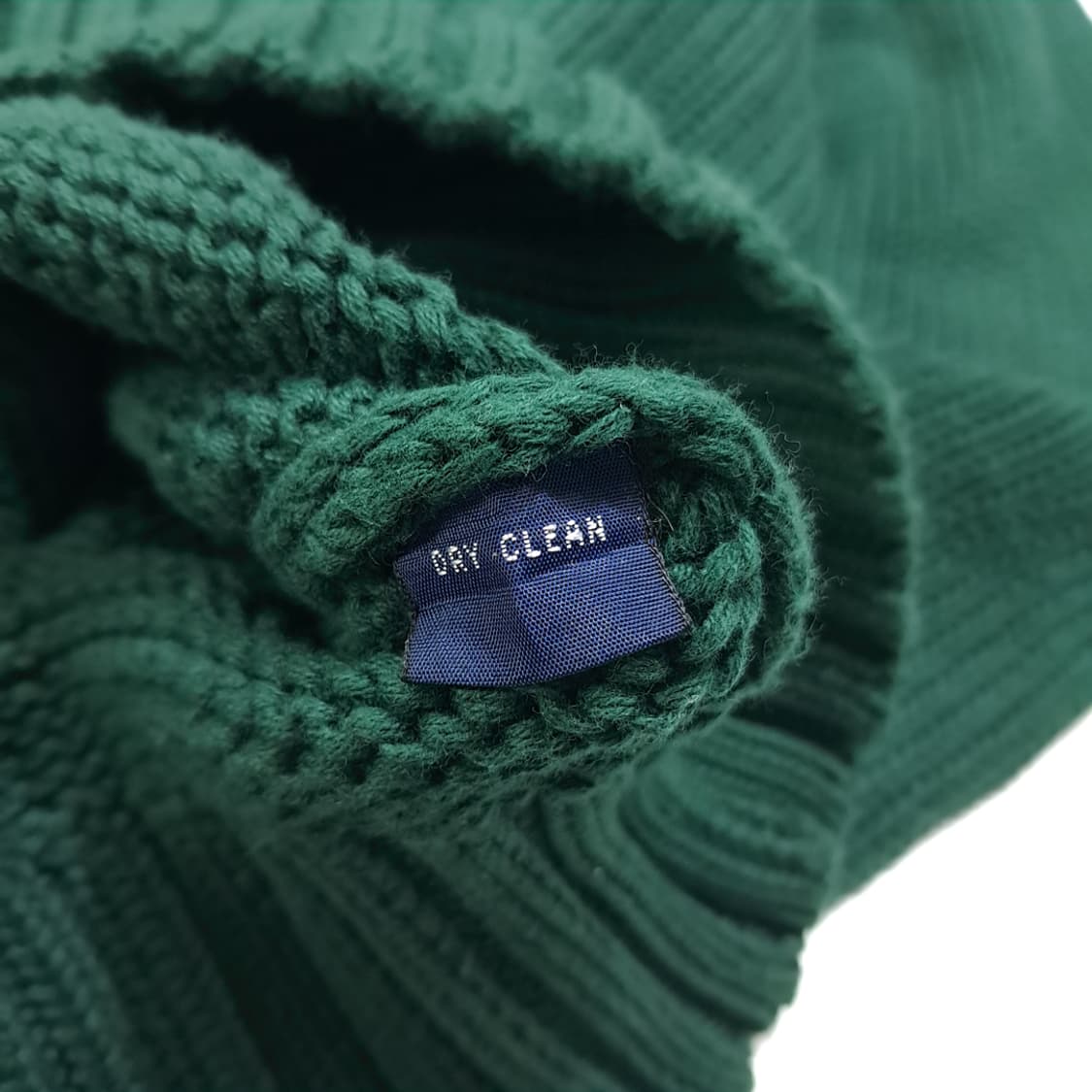 CL044 폴로 코튼 90s블루라벨 헤비웨이트 헌터그린 니트 스웨터 상품이미지5