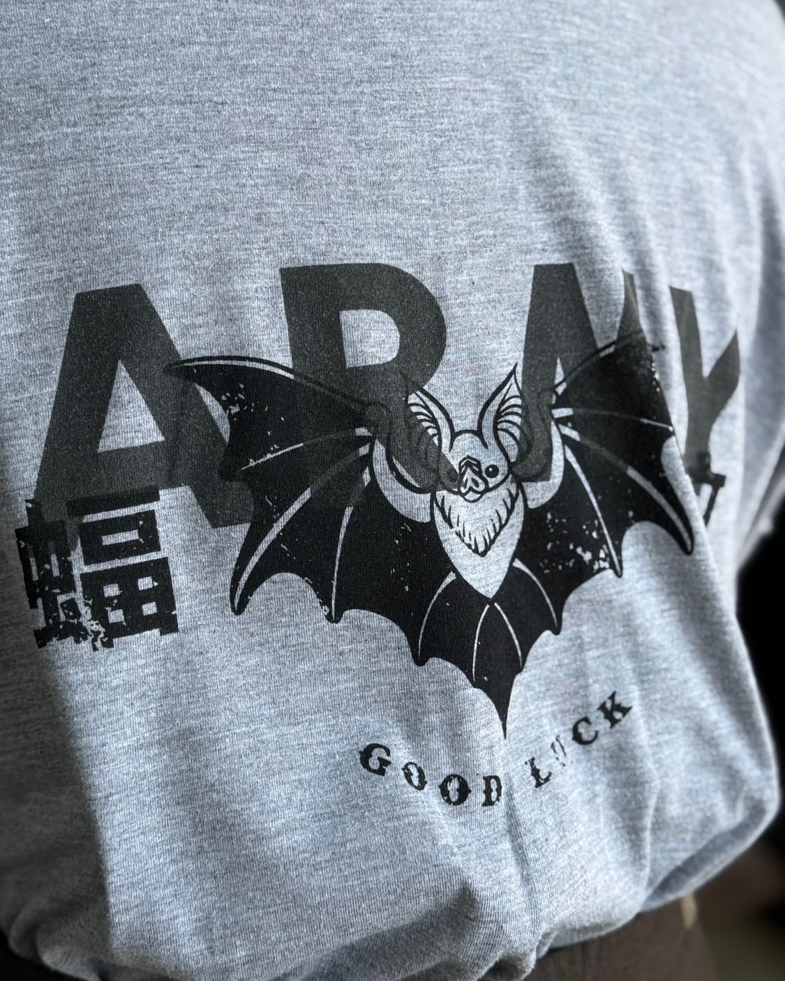 00‘s U.S Army 박쥐 패턴 스텐실 IPFU 티셔츠 M 상품이미지7