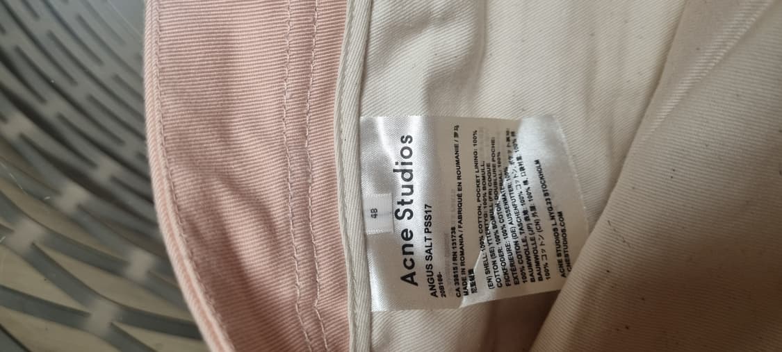 Acne Studios ANGUS SALT 연핑크 팬츠 상품이미지3