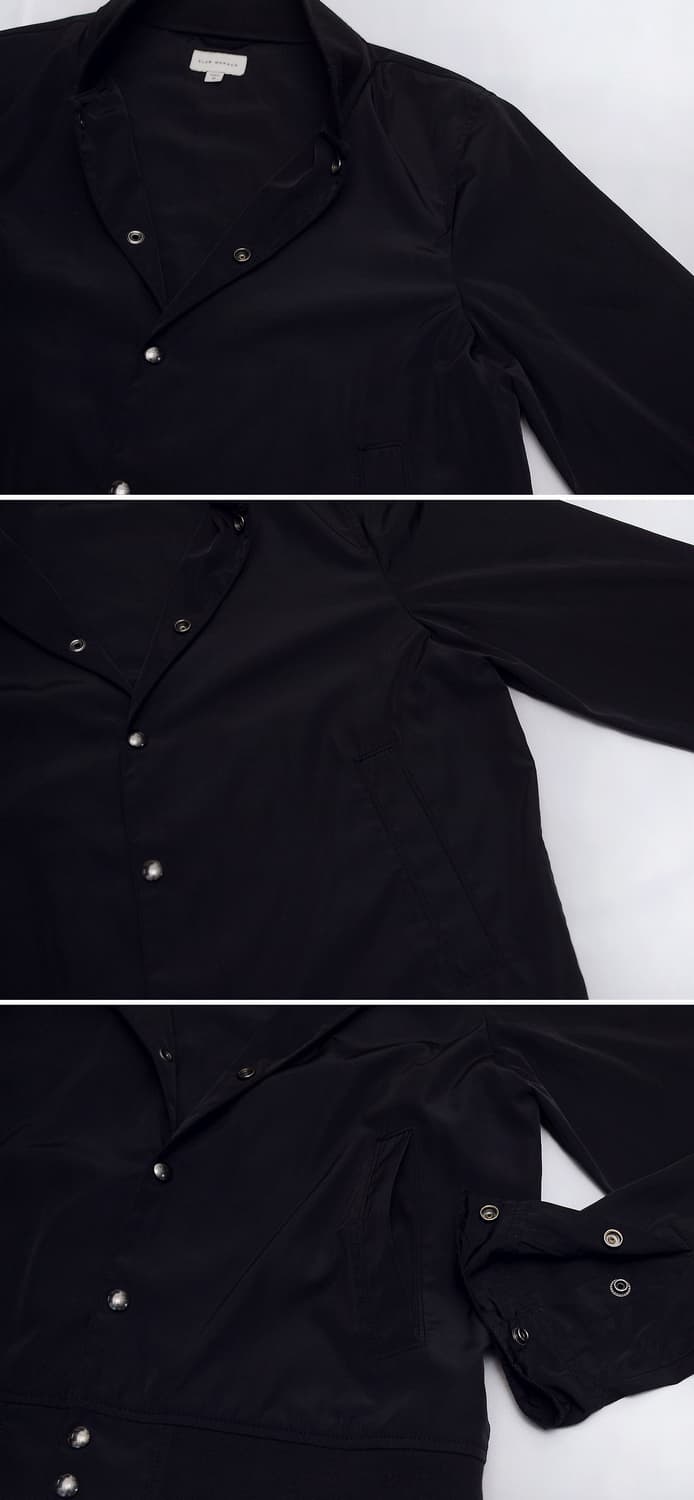 클럽 모나코 블랙 라이트쉘 버튼 블루종 자켓 (M / 100) 상품이미지8