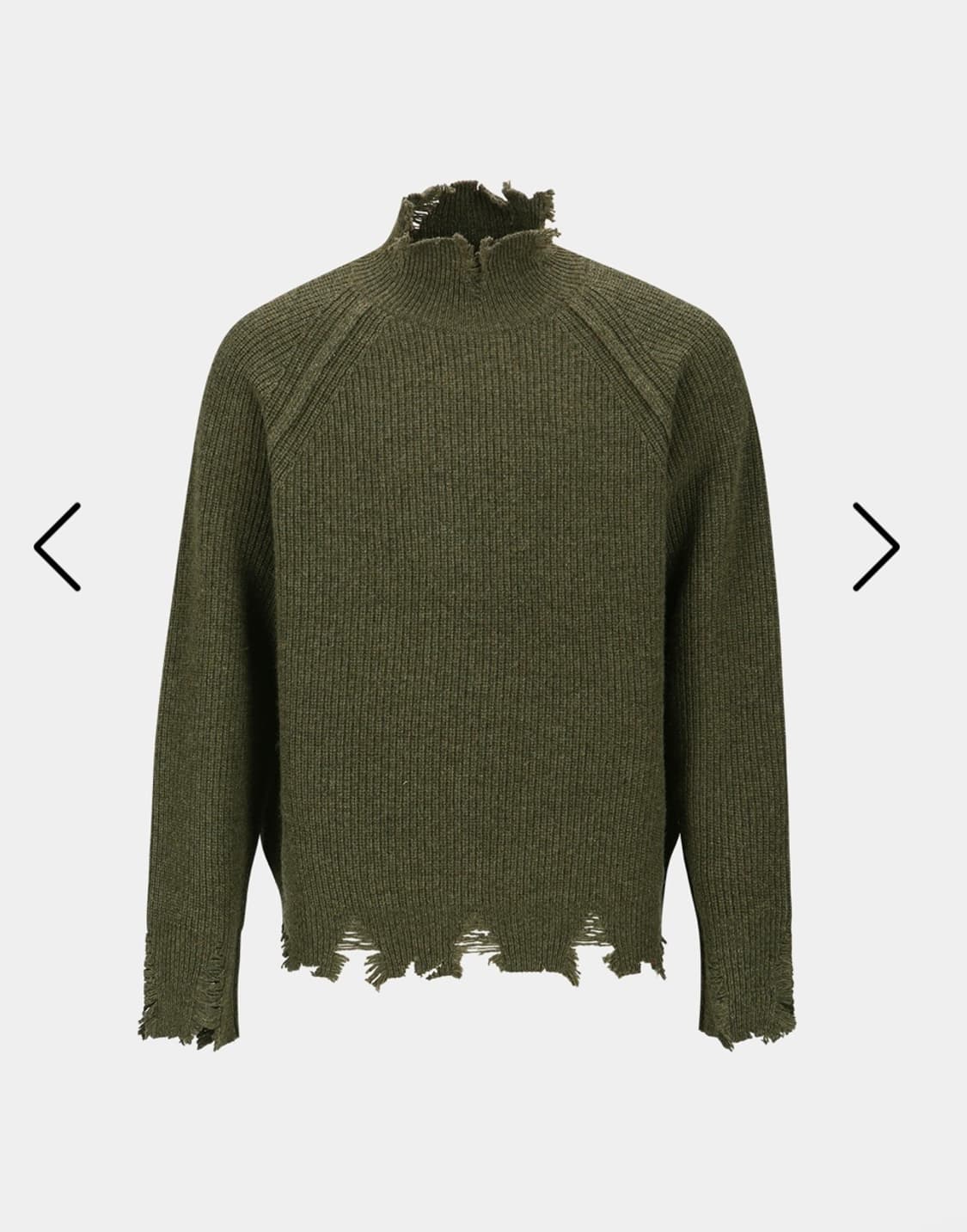 앤더슨벨 데미지 터틀넥 스웨터 상품이미지2