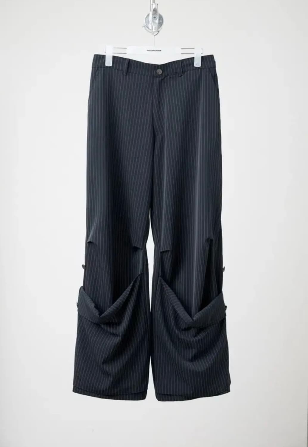 해칭룸 아머팬츠 스트라이프 다크 네이비 상품이미지1