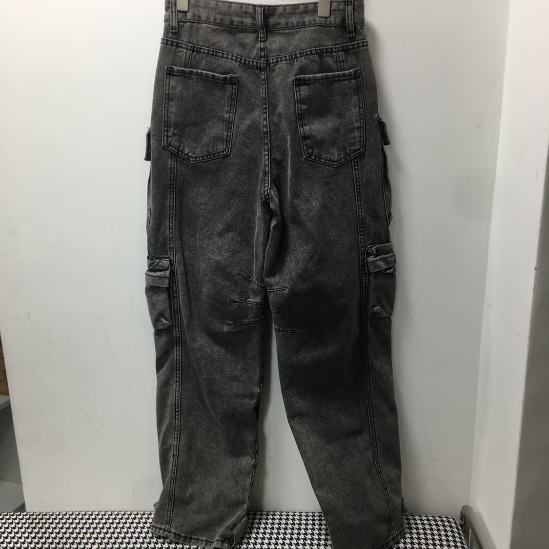 흑청 와이드 카고팬츠 상품이미지6