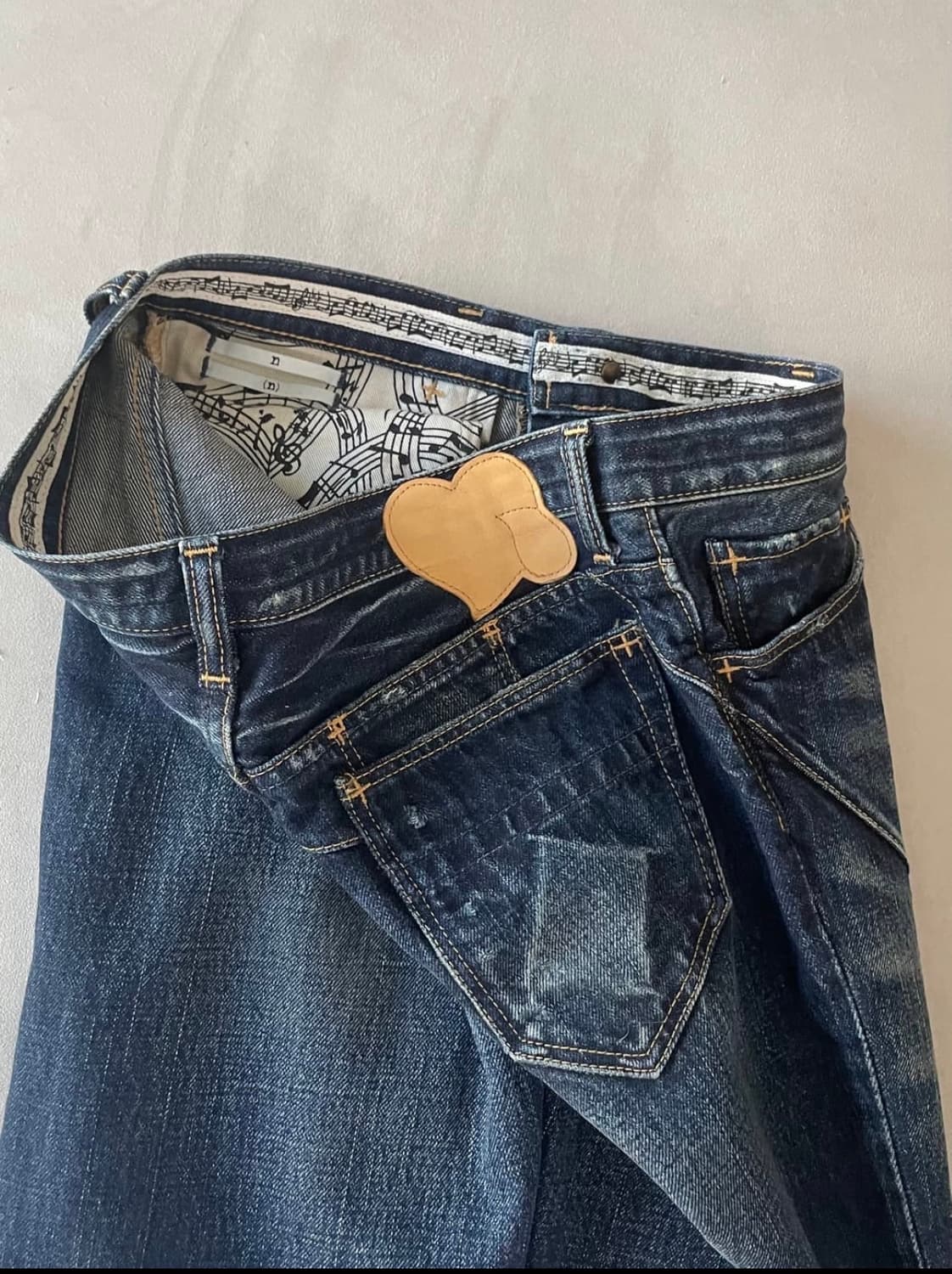 넘버나인 07ss honeycomb pain denim 상품이미지1