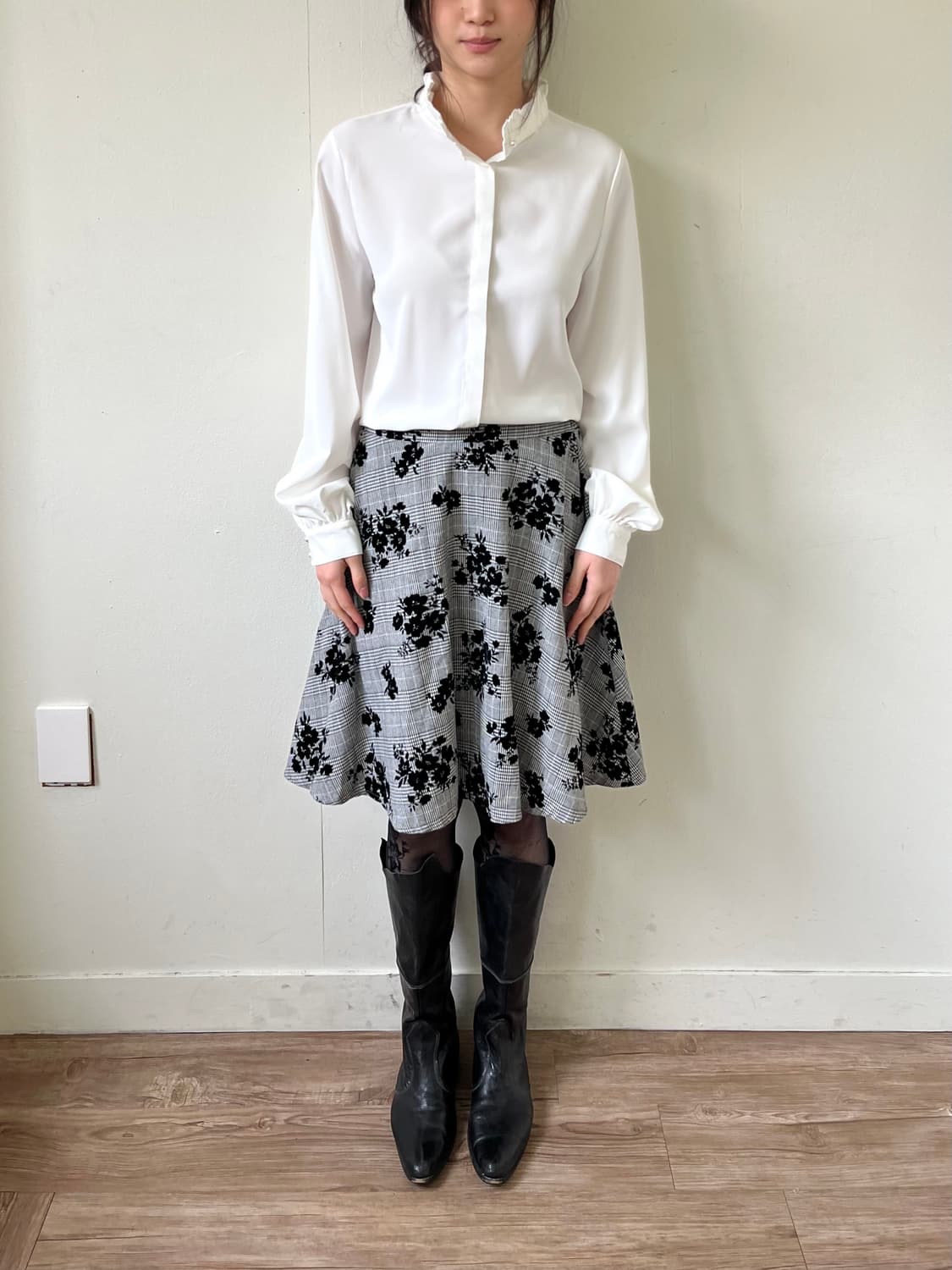 JUNOAH 화이트 블라우스 상품이미지8