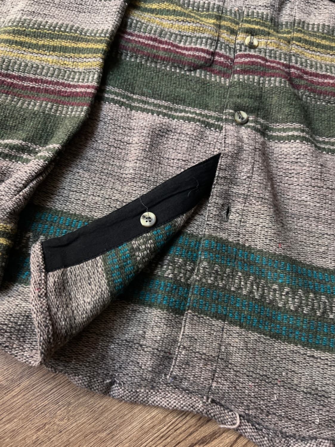 90’s paragraff 빈티지 나바호 부클 셔츠 상품이미지4