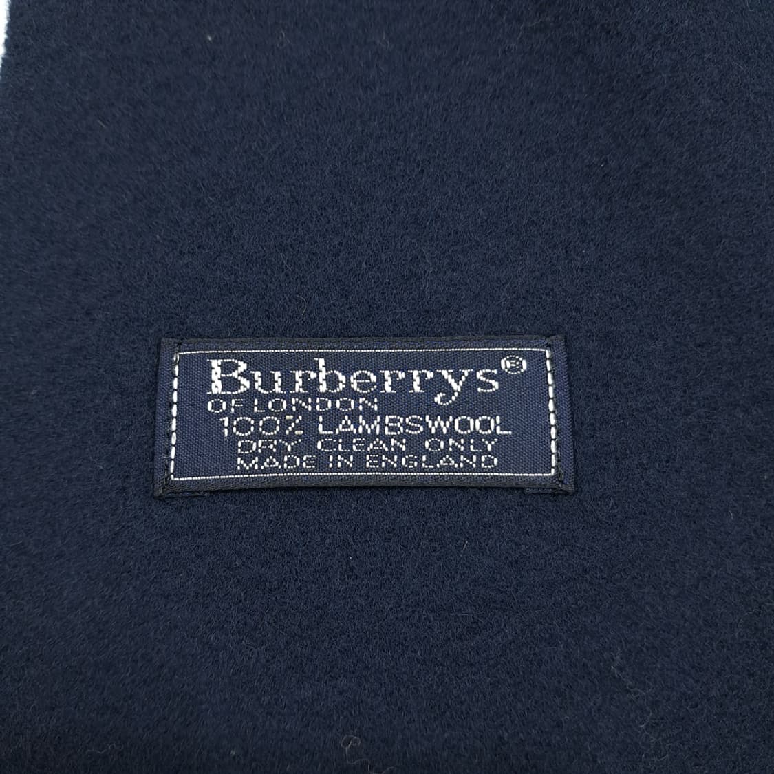 MX267 버버리 클래식 다크네이비 램스울 목도리 머플러 상품이미지5