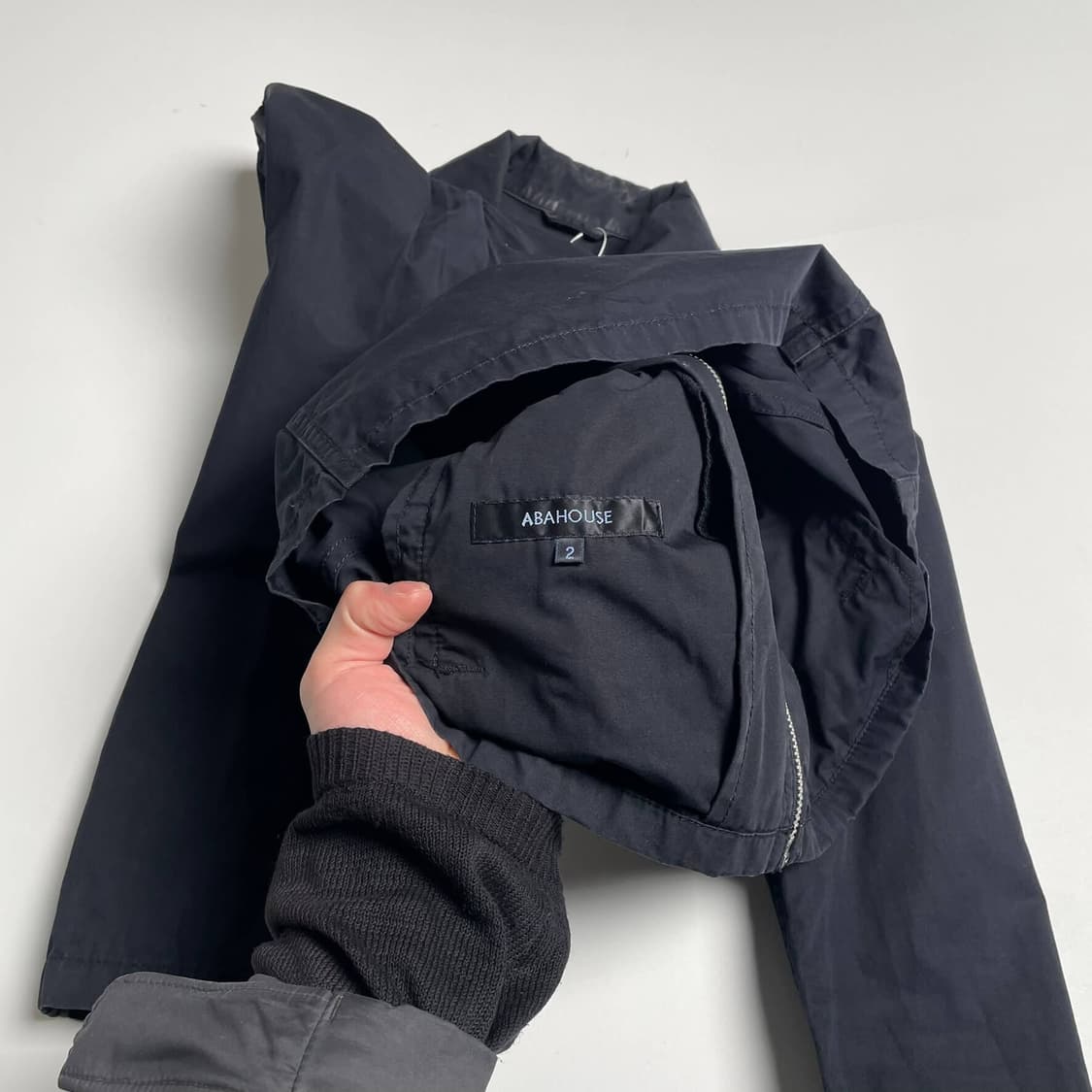 Abahouse 레더 트리밍 코튼 자켓 상품이미지7