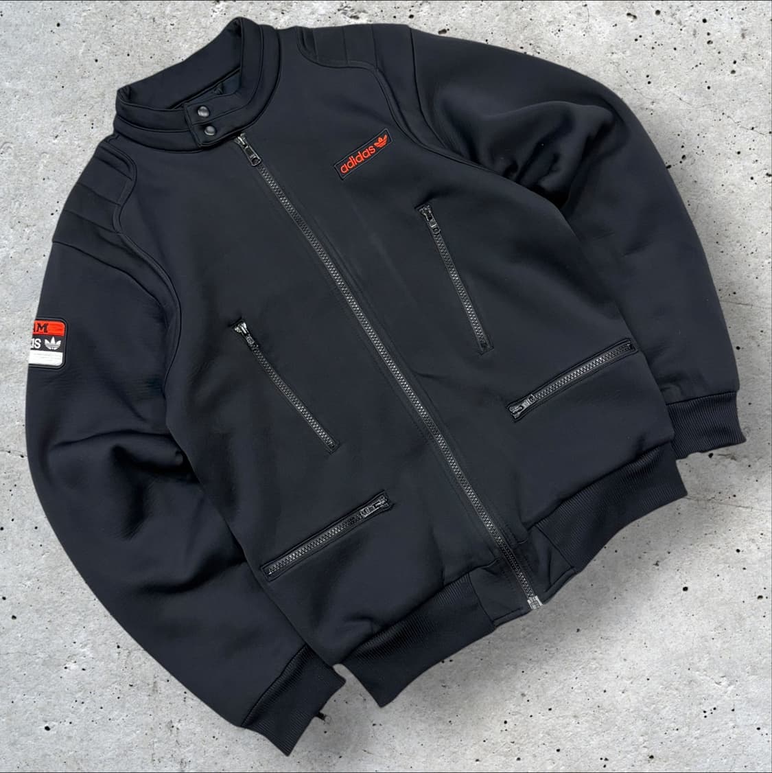 [95] 00s 아디다스 주큐 바이커 블랙 집업 자켓 C145 상품이미지1