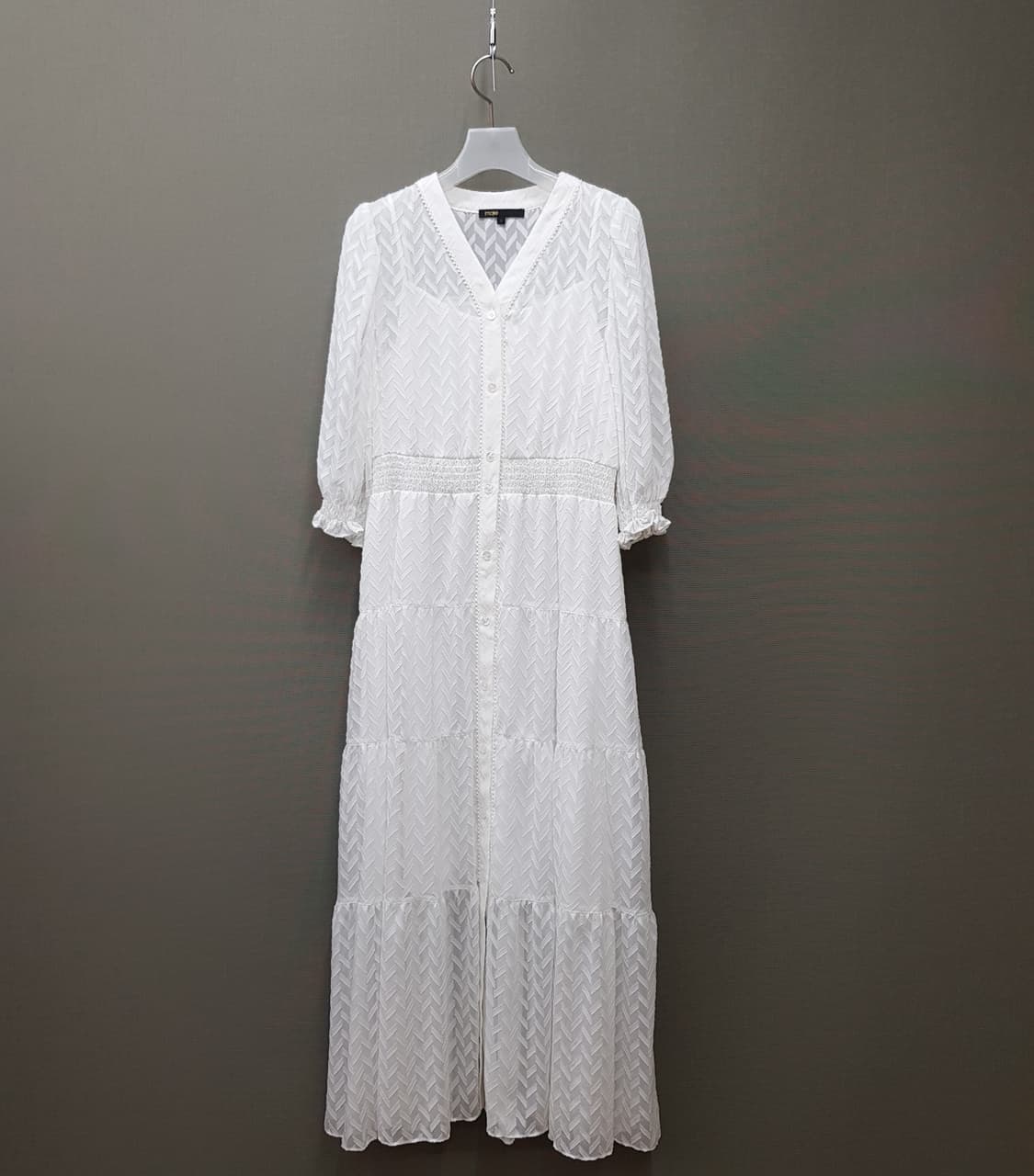 마쥬 maje 2022 브이넥 롱 티어드 원피스 S사이즈 상품이미지1