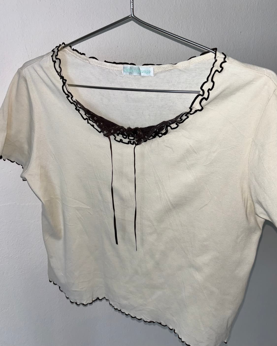 빈티지 프릴 반팔 상품이미지3