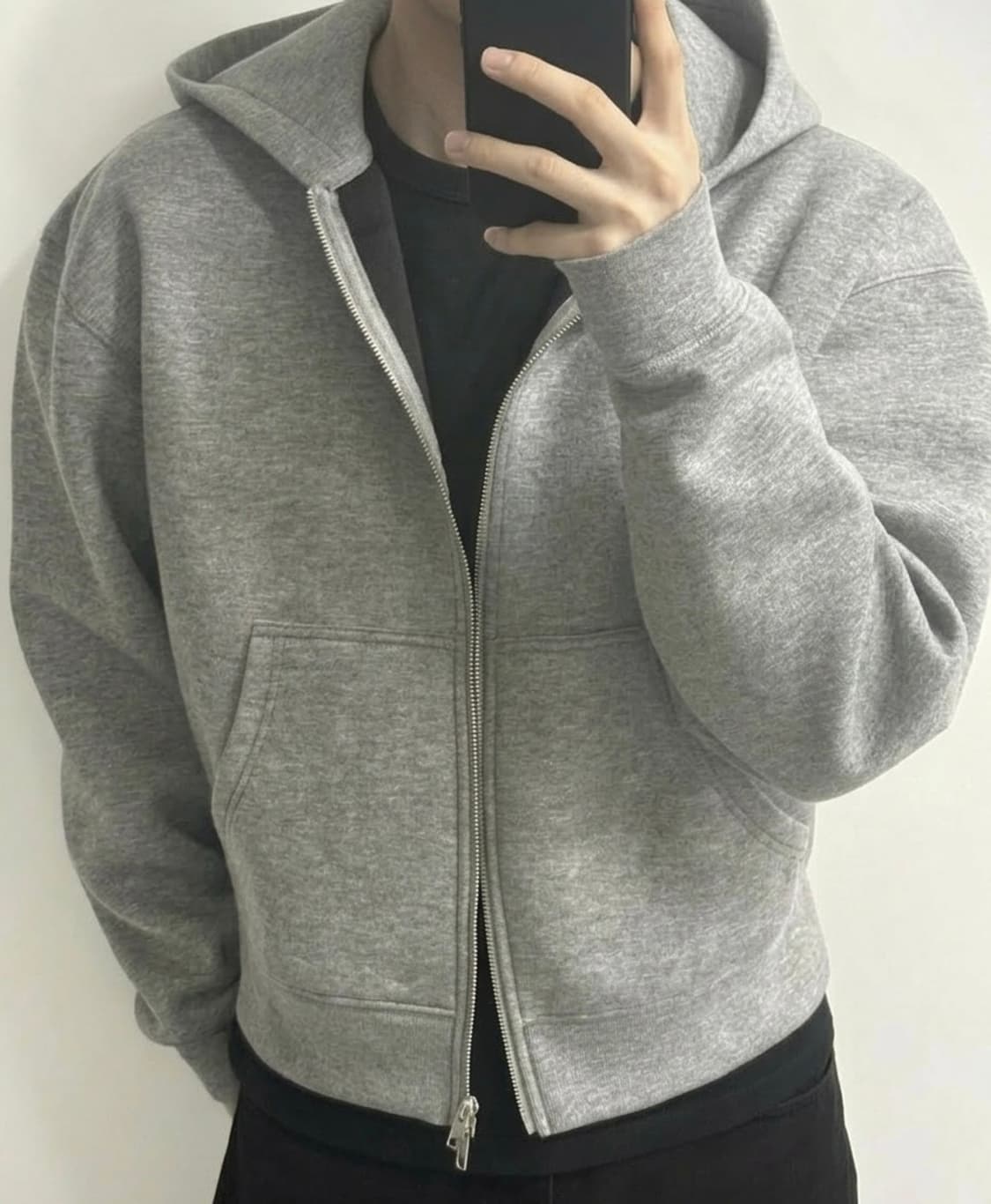 주앙옴므 네오프랜 후드집업 그레이 상품이미지2