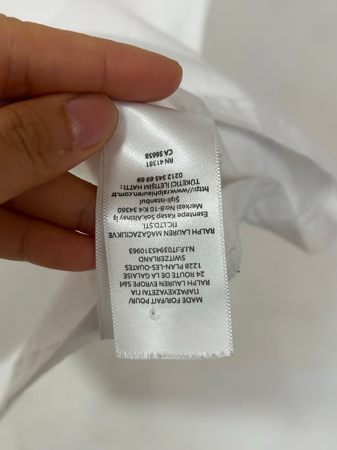 폴로 랄프로렌 화이트 반팔티 S 상품이미지3