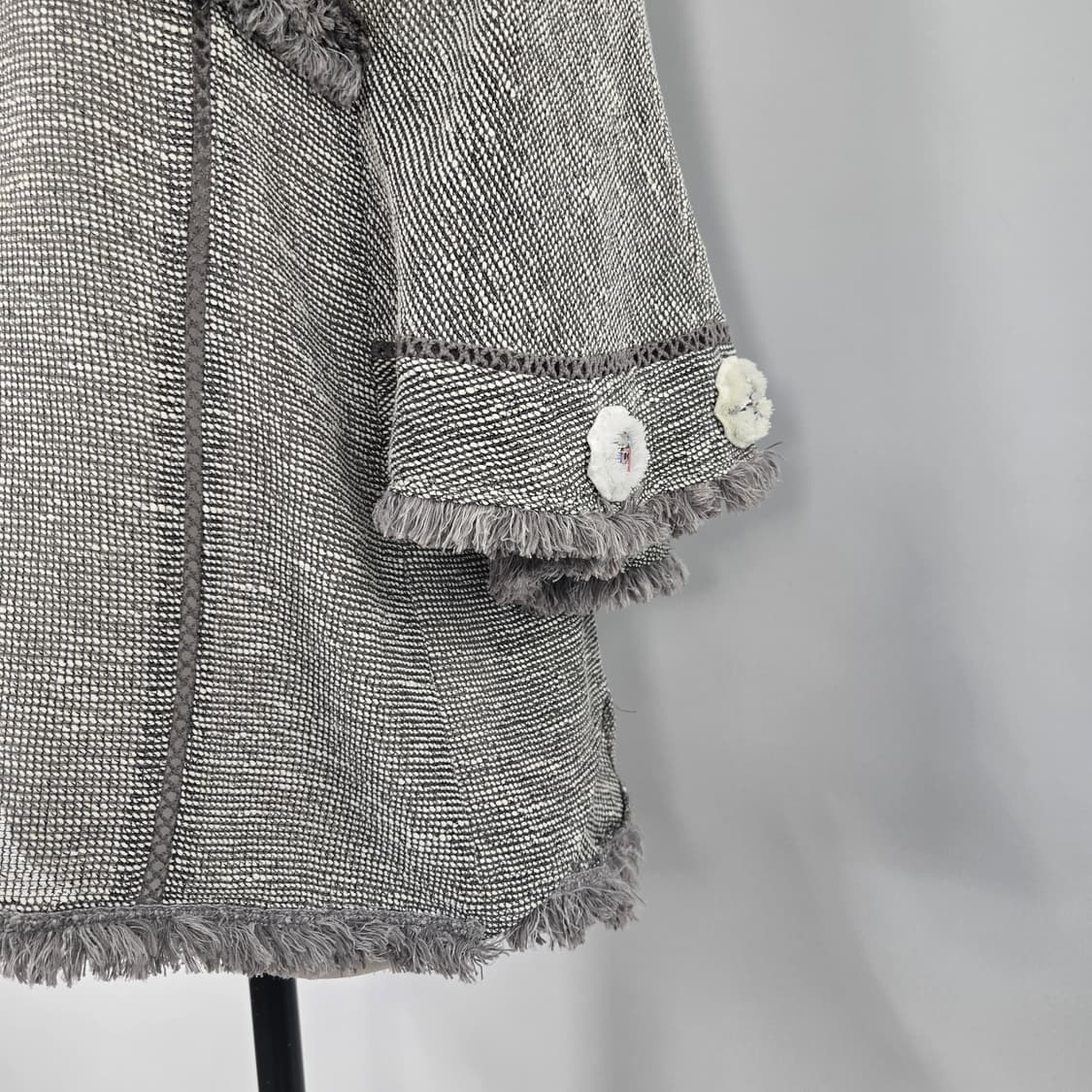 0190 듀엘 트위드 숏 기장 마 블랜딩 블라우스55 상품이미지4