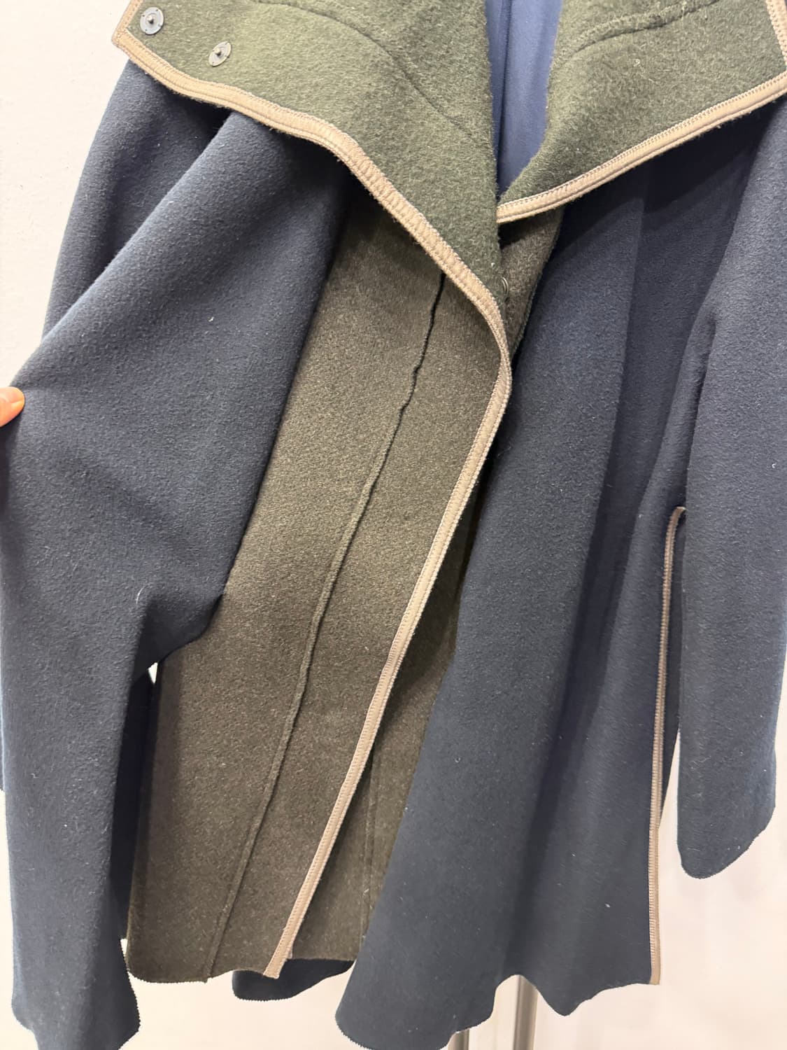 정품) LANVIN 컬렉션 랑방 한섬 캐시미어 혼방 코트 82 상품이미지4