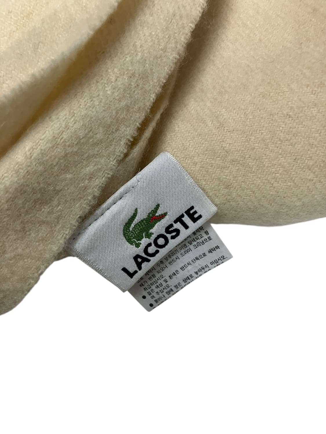 라코스테 아이보리 머플러 목도리 상품이미지3