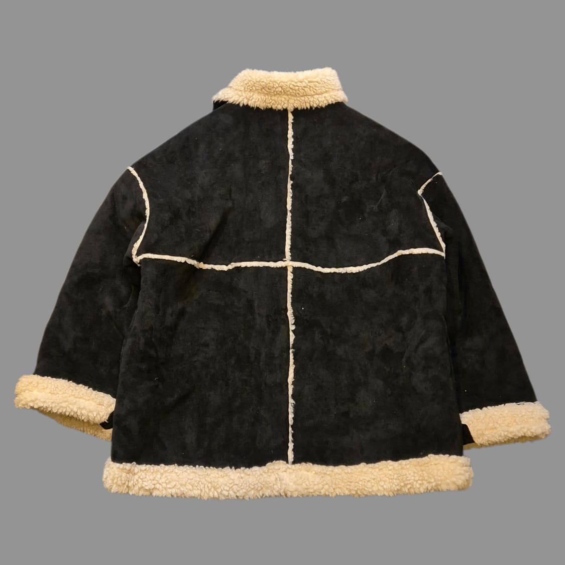 여성-FREE 블랙 양털 무스탕자켓  상품이미지2