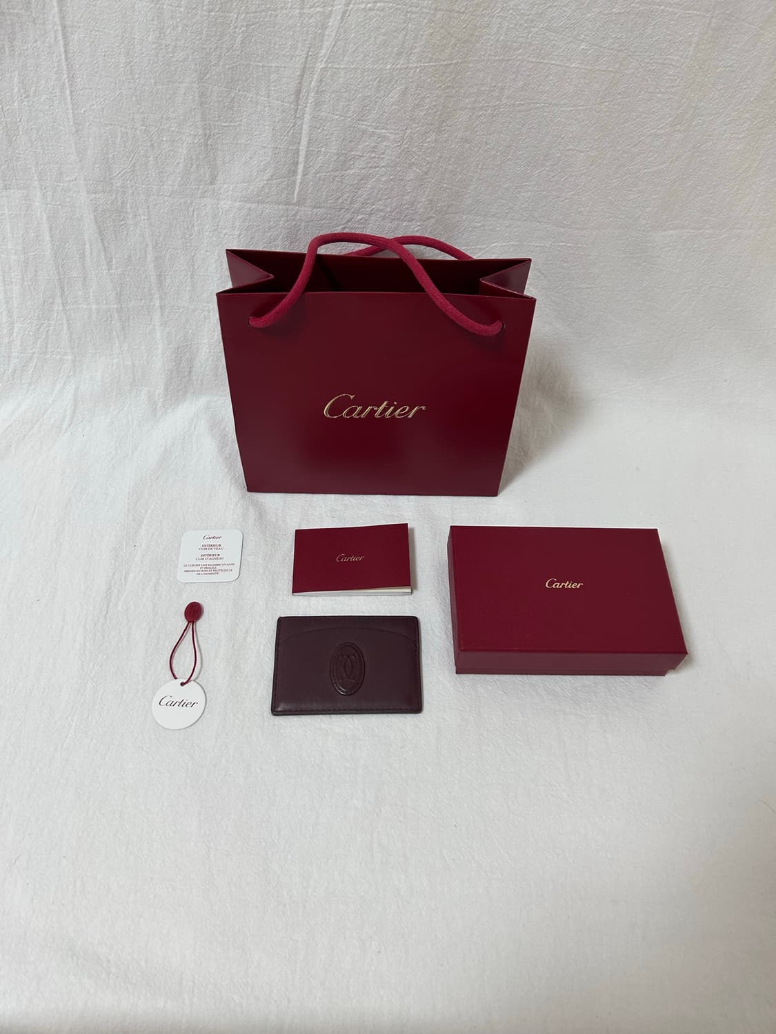 까르띠에 카드지갑 버건디 상품이미지1