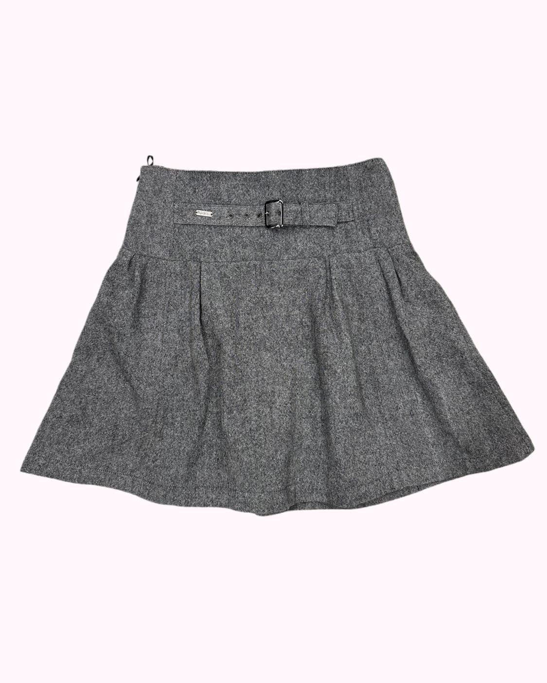 charcoal button detail skirt 상품이미지4