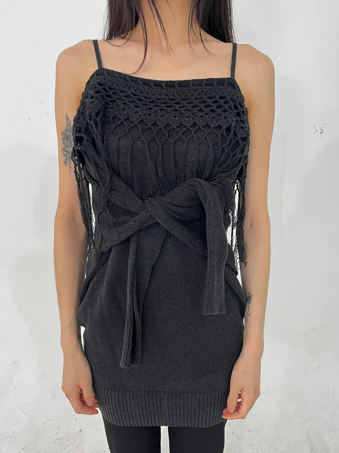 Fringe off long knit 상품이미지6