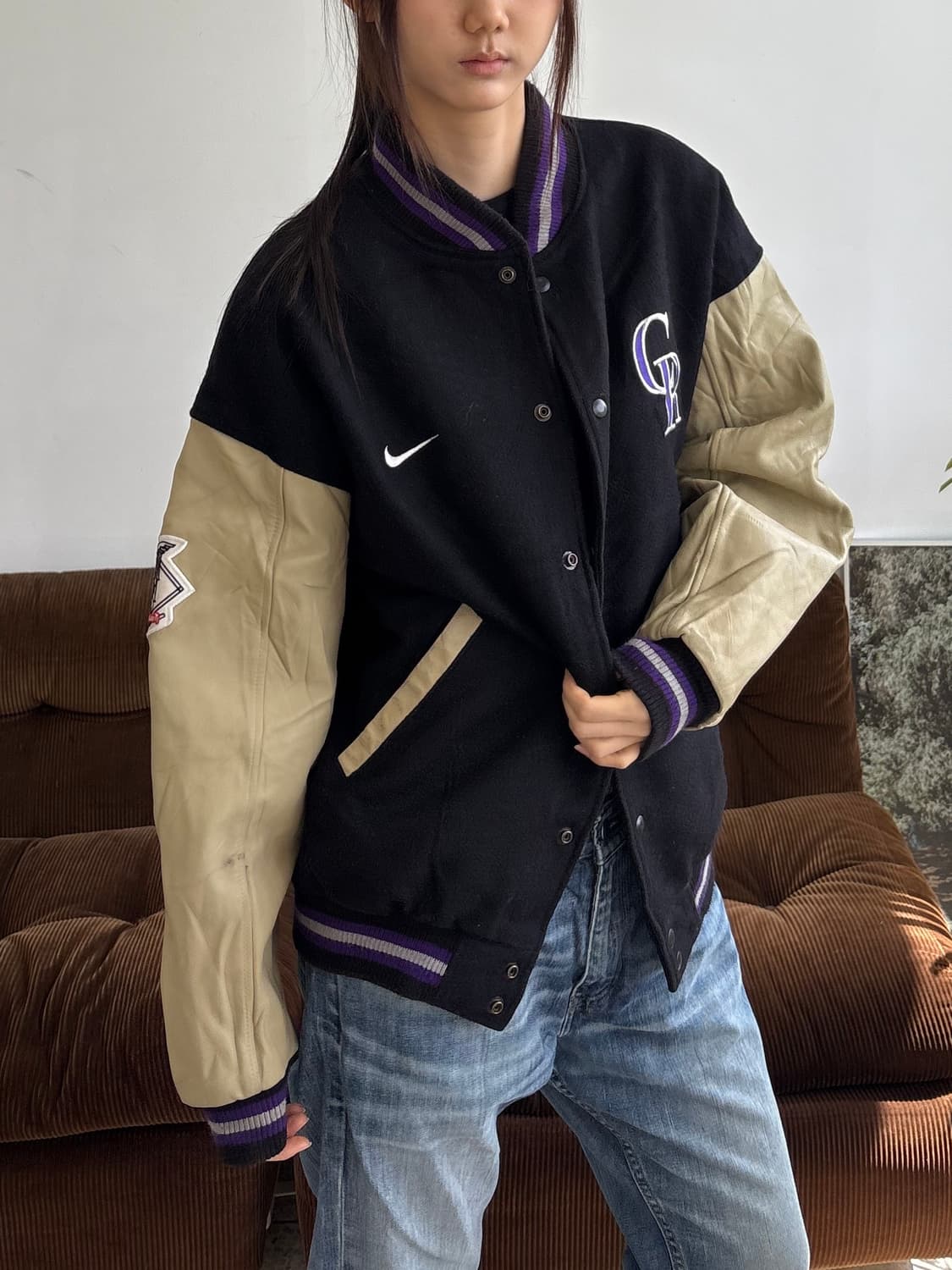 Nike 콜로라도 로키스 바시티 자켓 상품이미지2