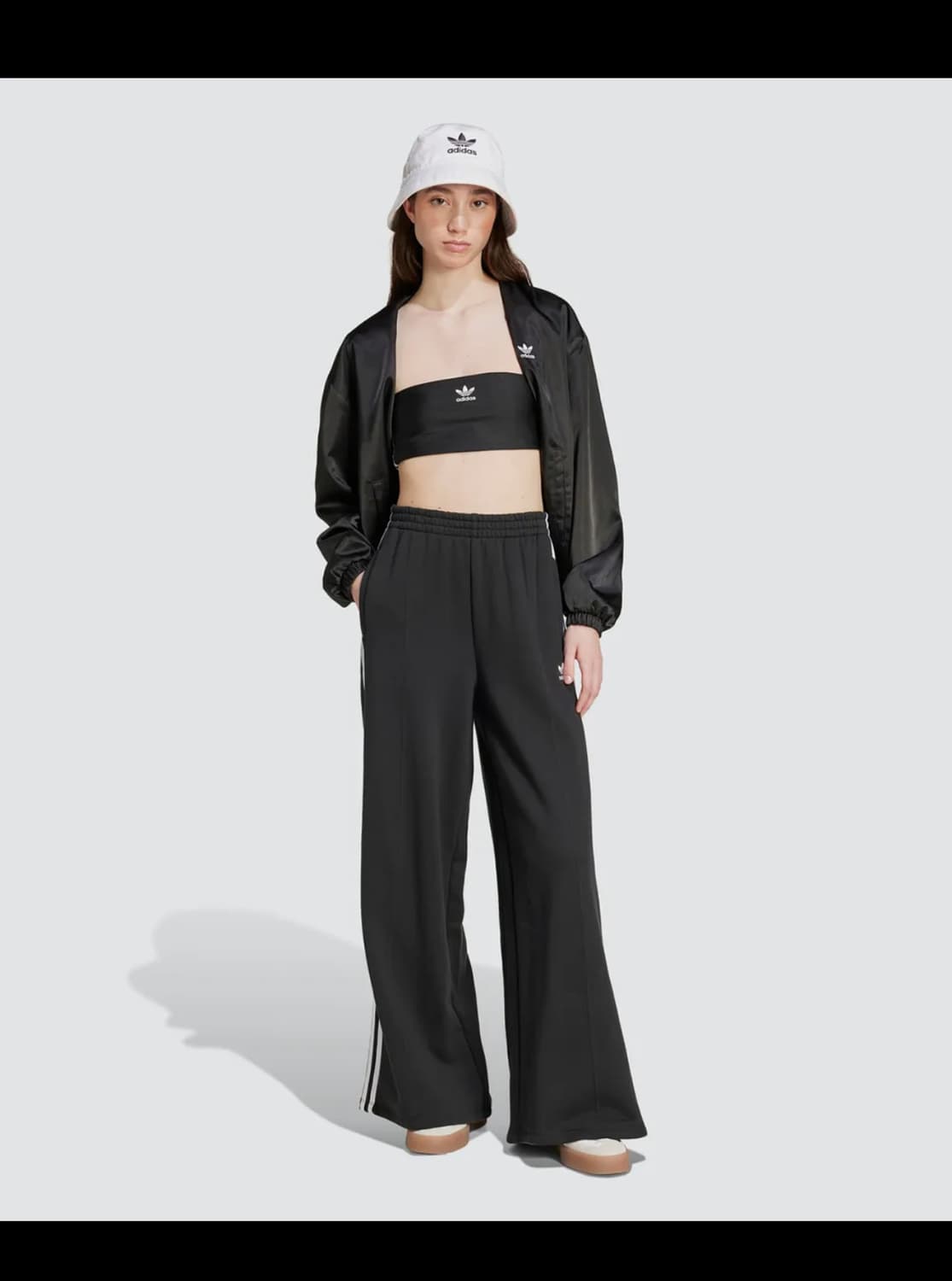 아디다스 와이드 레그팬츠-블랙 M 상품이미지2