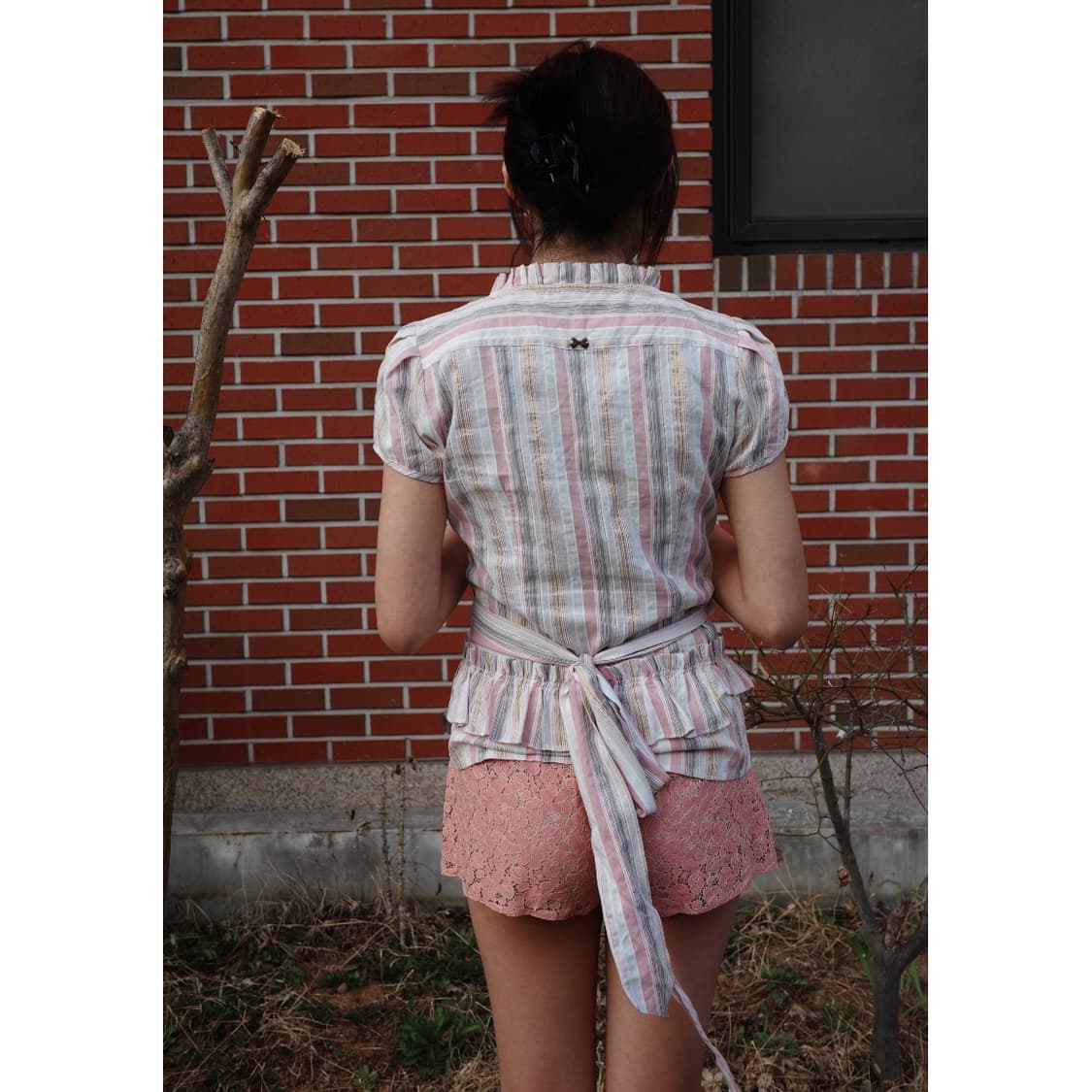 빈티지 질스튜어트 핑크 레이스 쇼츠 반바지 상품이미지3