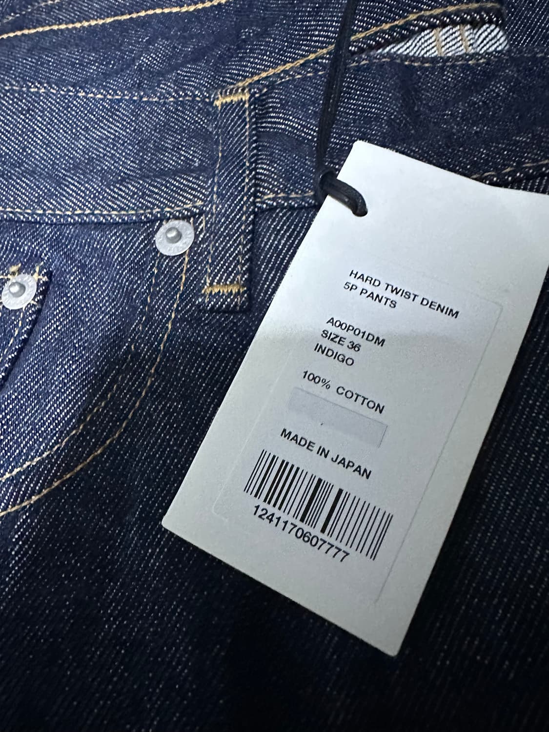 Auralee hard twist denim 5P pants 36 상품이미지1
