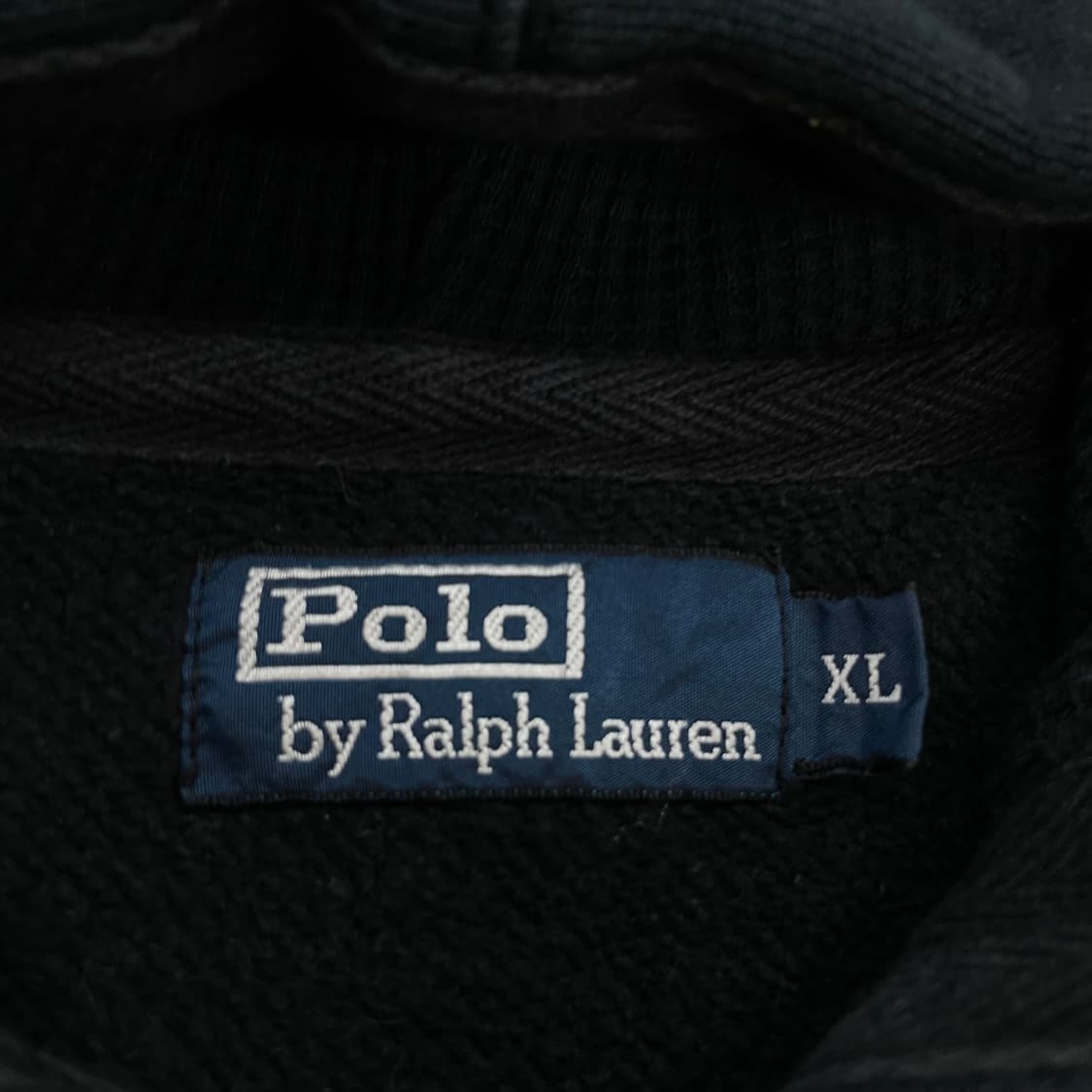 폴로 랄프로렌 포니 로고 써멀 후드집업 블랙 상품이미지4