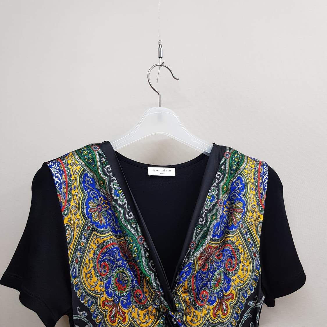 산드로 SANDRO 페이즐리 드레이프 포인트 원피스 36사이즈 상품이미지8