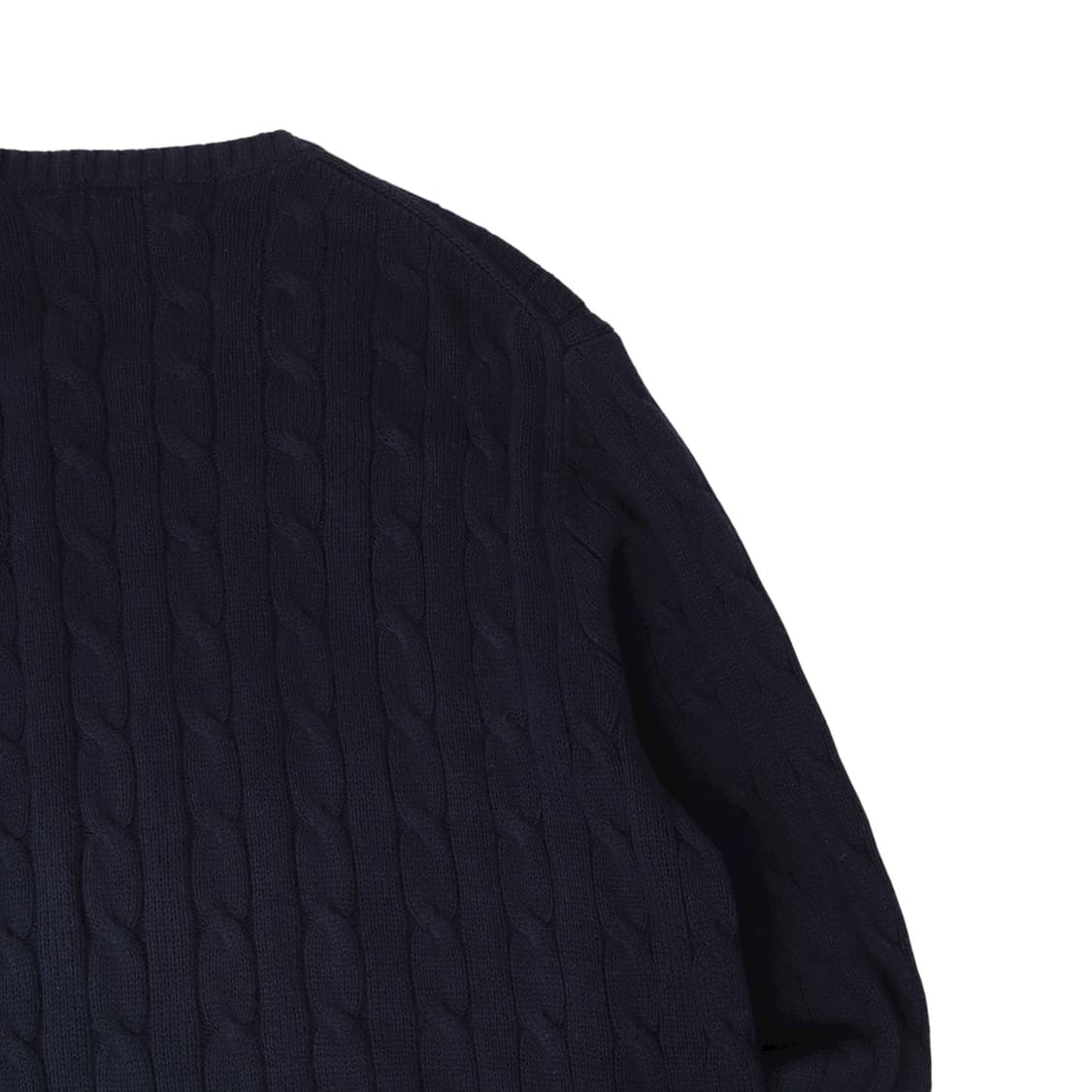 폴로 랄프로렌 QR 네이비 케이블 니트 스웨터 상품이미지6
