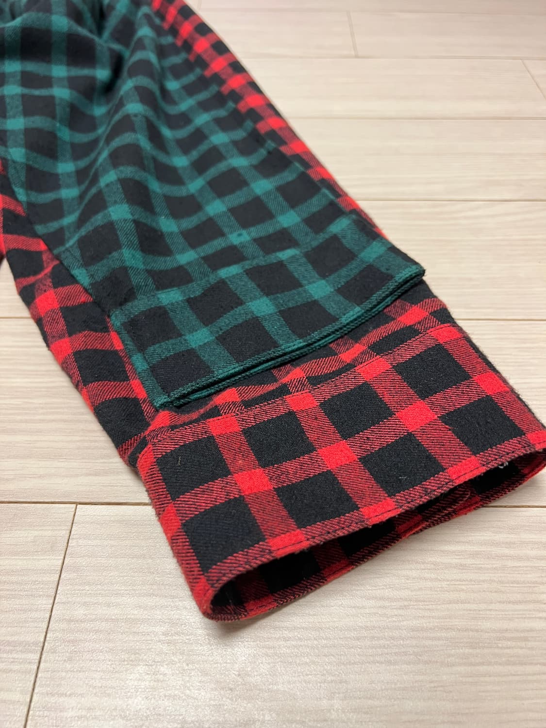 SYSTEM HOMME 19 F/W 레이어드 체크 오버핏 셔츠 자켓 상품이미지6