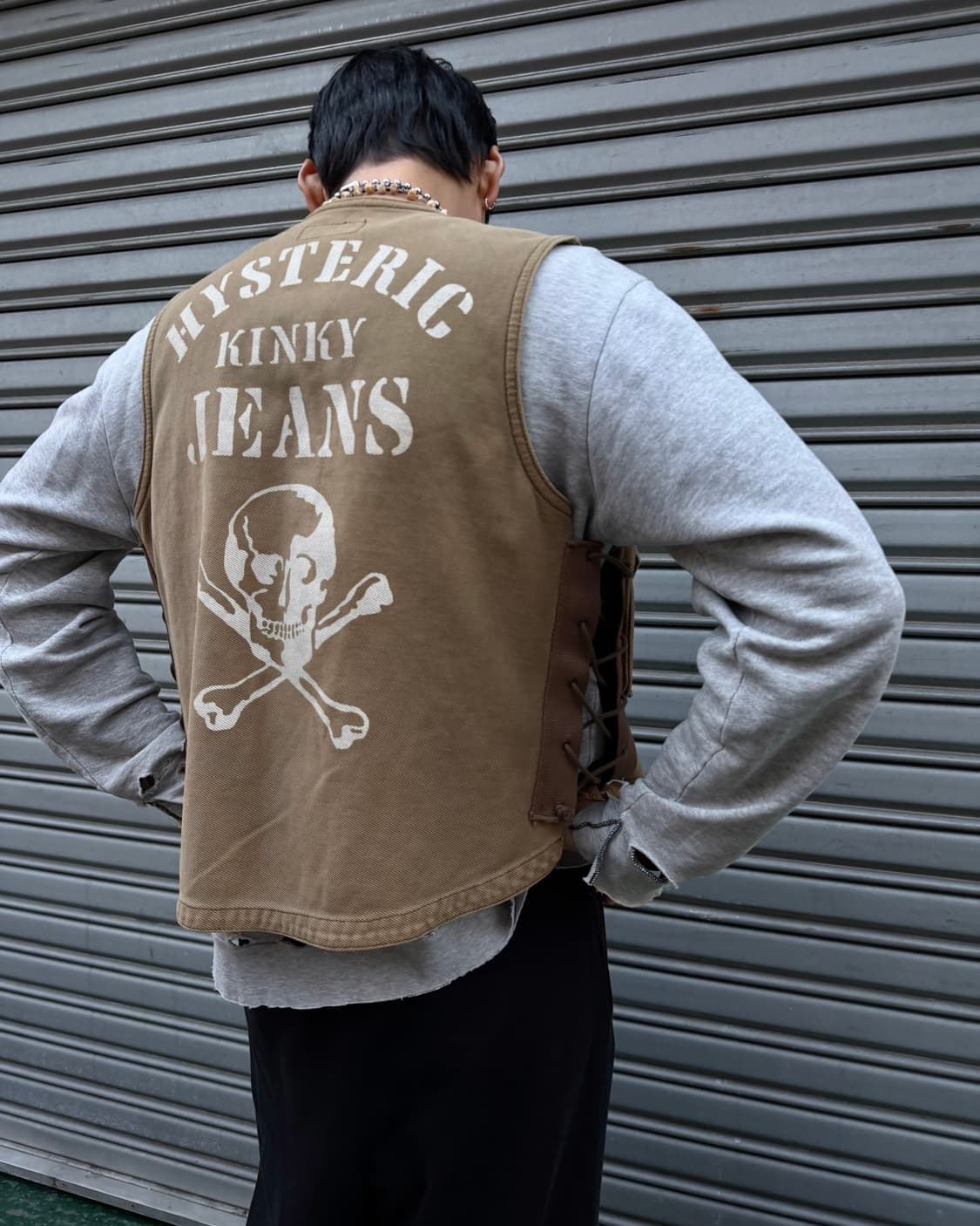 90s 히스테릭 글래머 ‘KINKY JEANS' M69 플락 베스트 상품이미지6