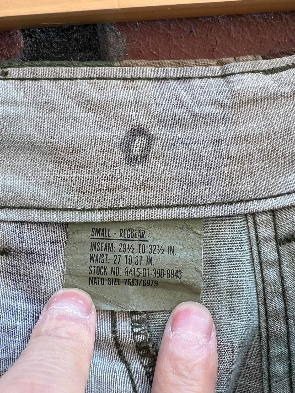 90's [31] 미군 우드랜드 BDU 카고 카모 팬츠 스몰 레귤러 상품이미지6