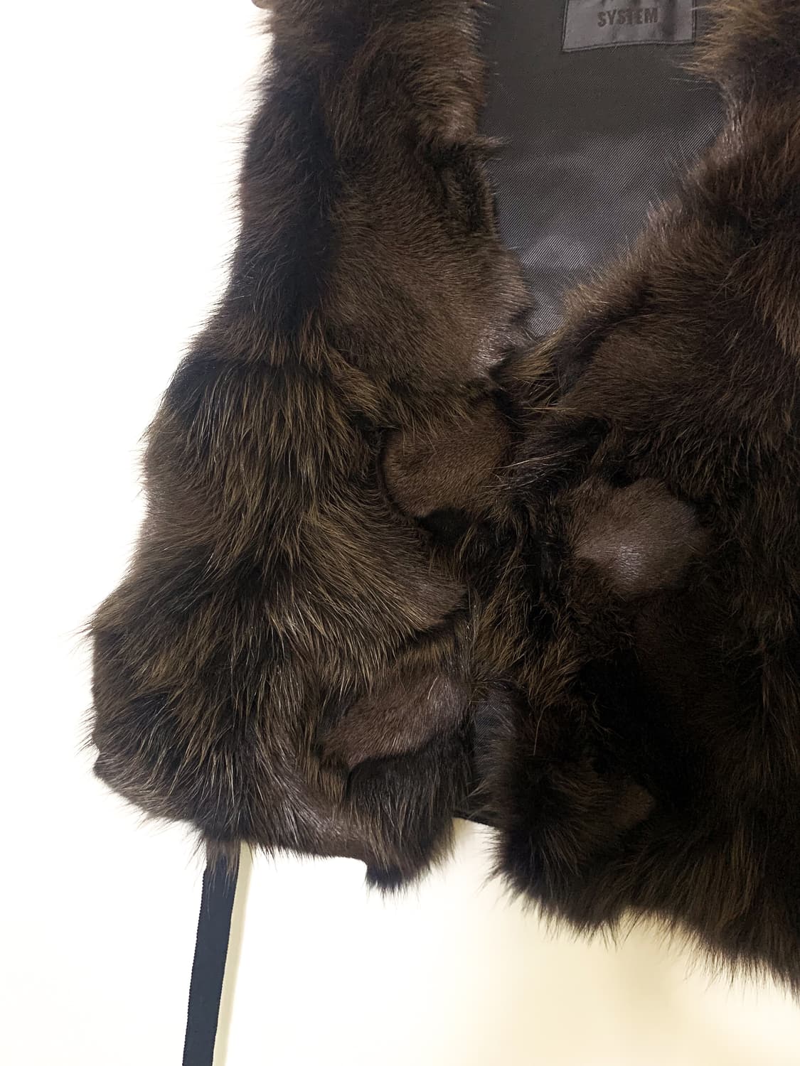 SYSTEM 시스템 천연 폭스 퍼 베스트 상품이미지7