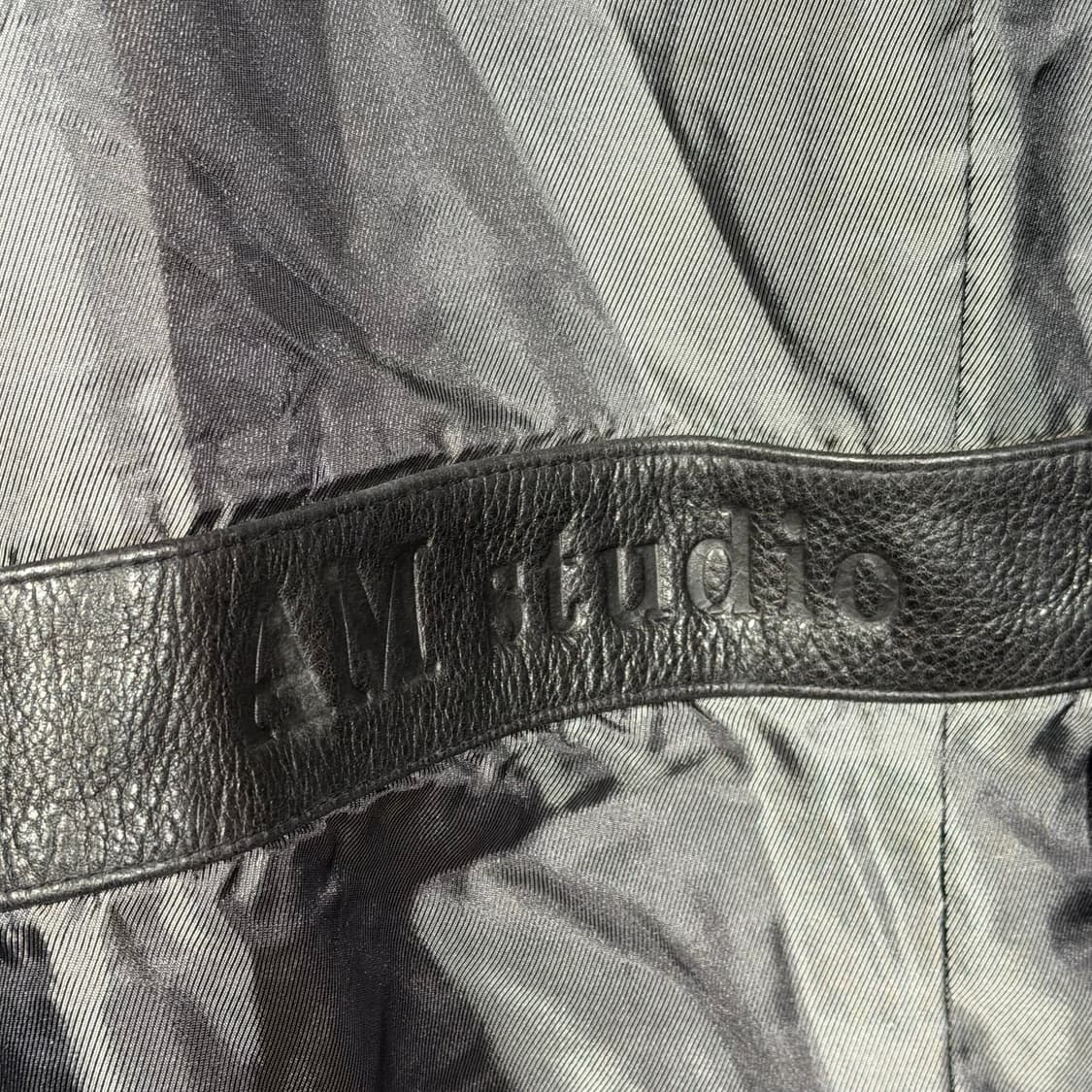 AM스튜디오 헤비 카우레더 카 코트 L 소가죽 자켓 상품이미지5