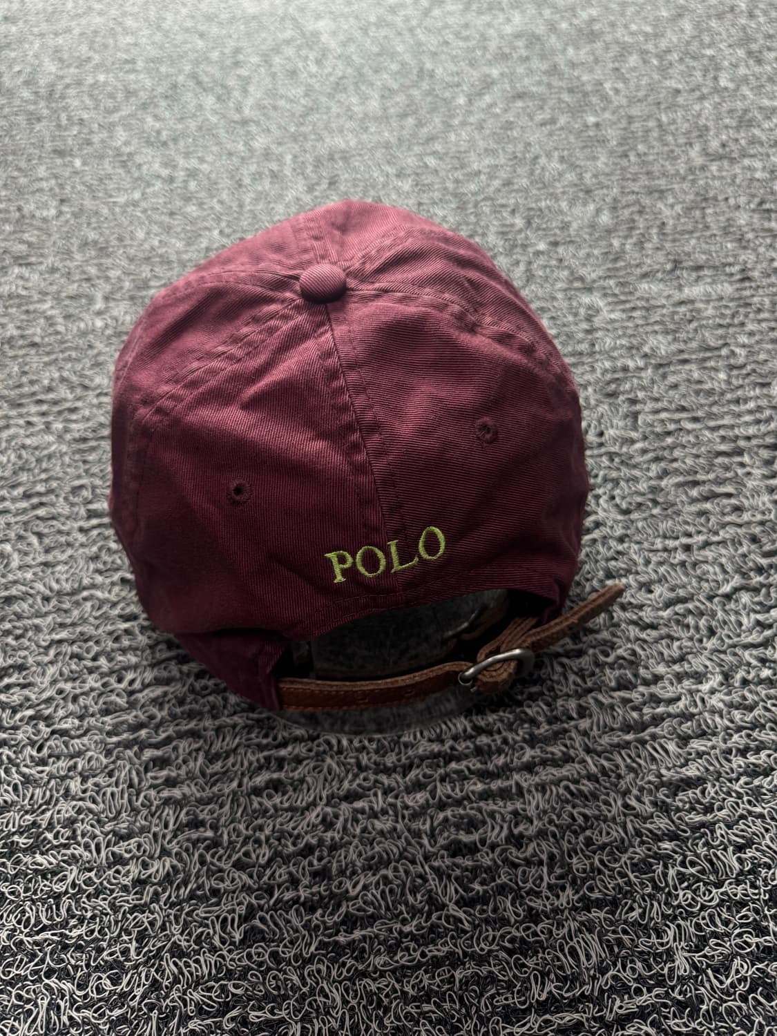 폴로 랄프로렌 포니 로고 아메카지 가죽스트랩 워시드 볼캡 1386 상품이미지3