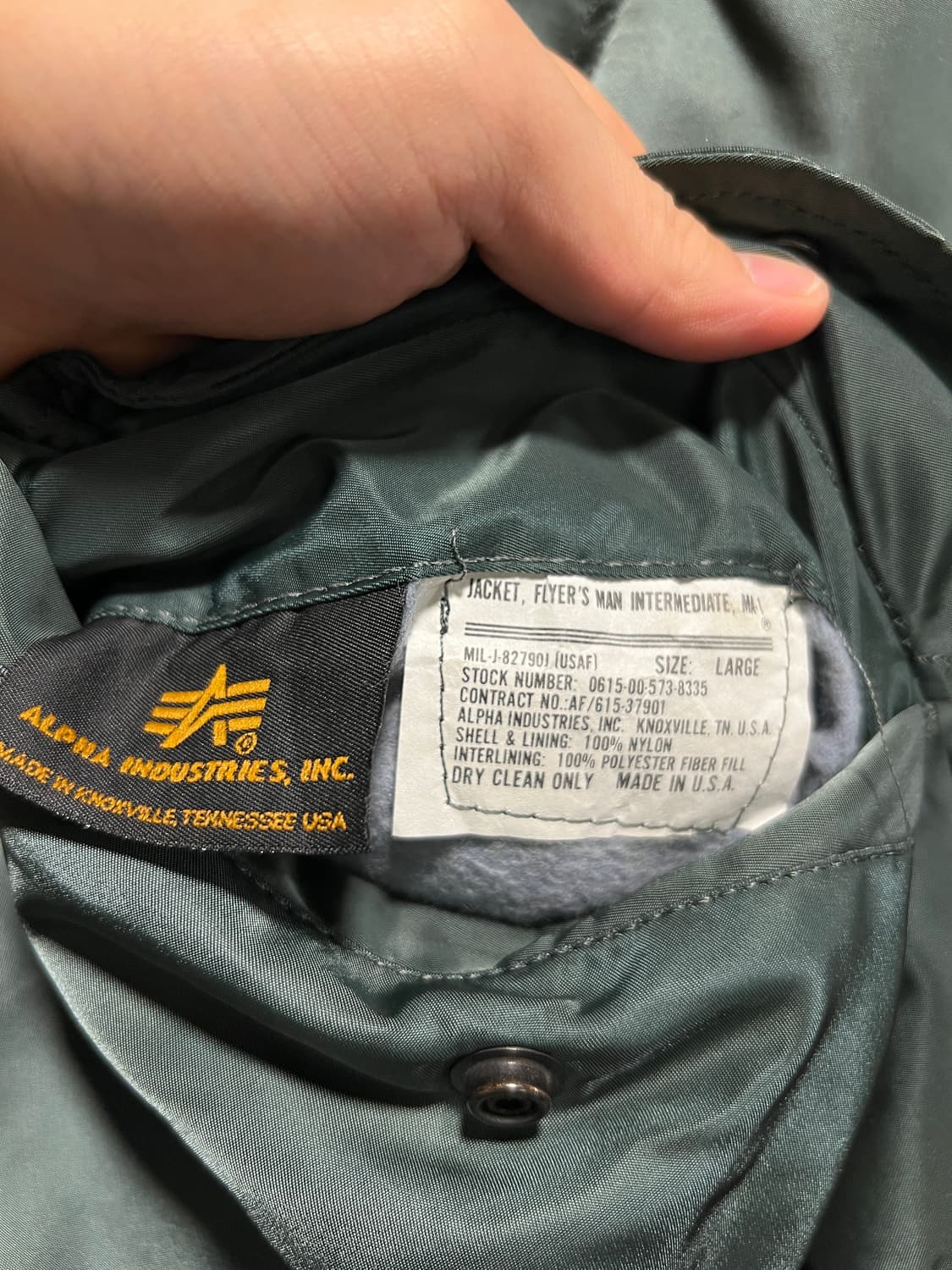 [L]알파인더스트리 Made in USA MA-1 항공 점퍼 상품이미지6